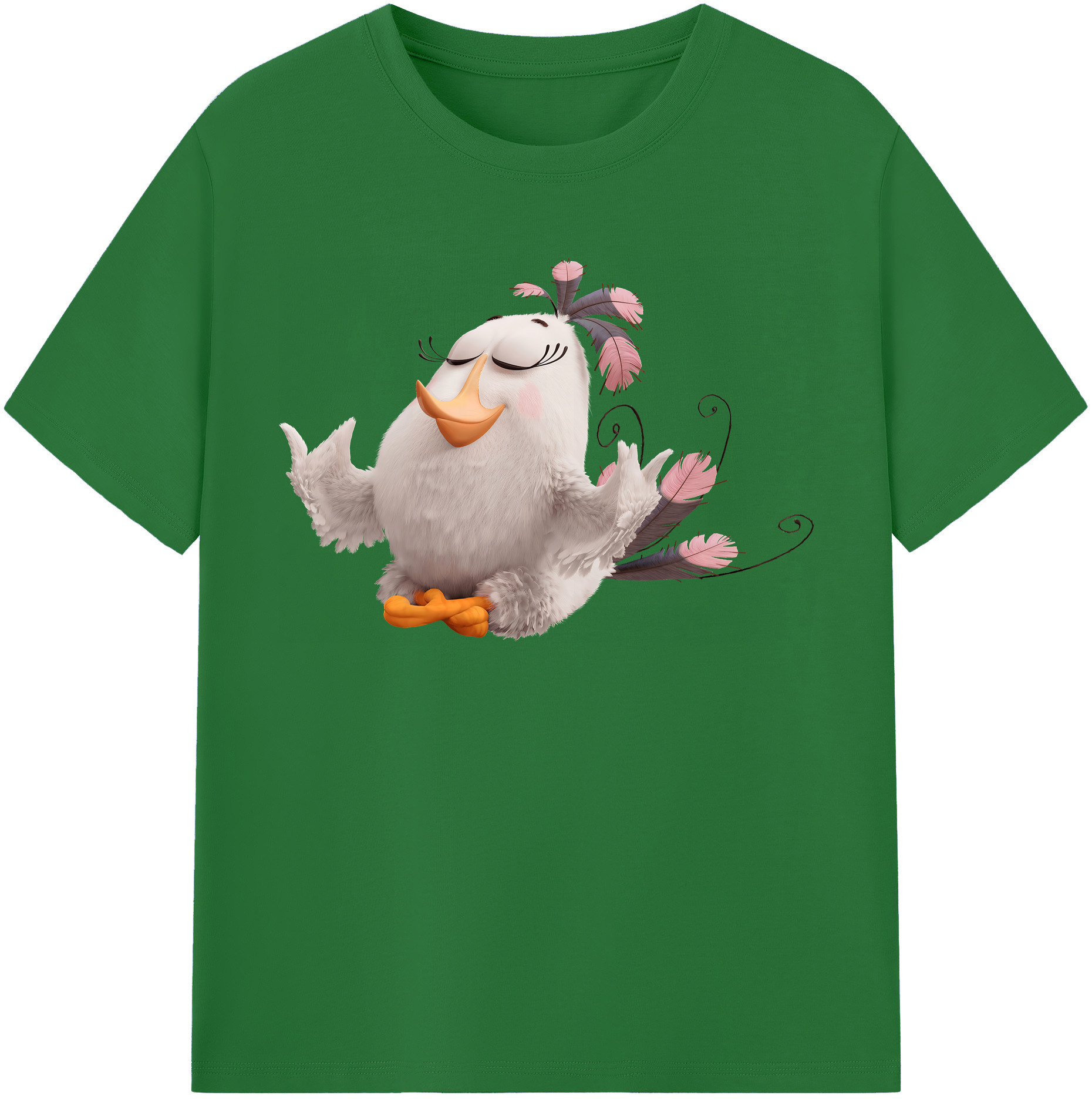 （画像用） Angry Birds アングリーバード 綿100％半袖Tシャツ（フロントプリント）