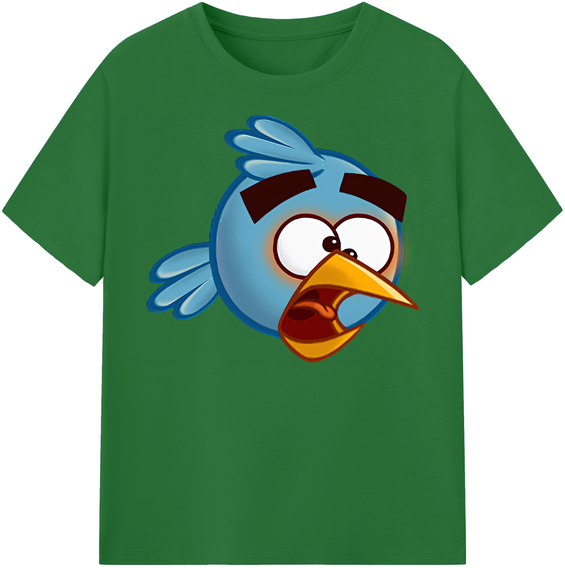 （画像用） Angry Birds アングリーバード 綿100％半袖Tシャツ（フロントプリント）
