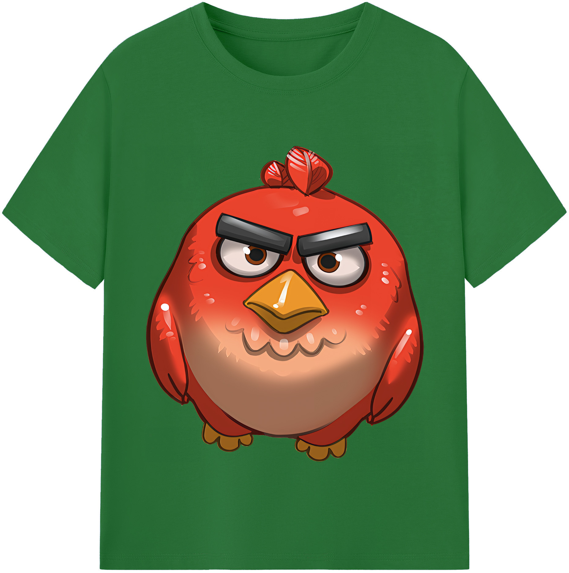 （画像用） Angry Birds アングリーバード 綿100％半袖Tシャツ（フロントプリント）