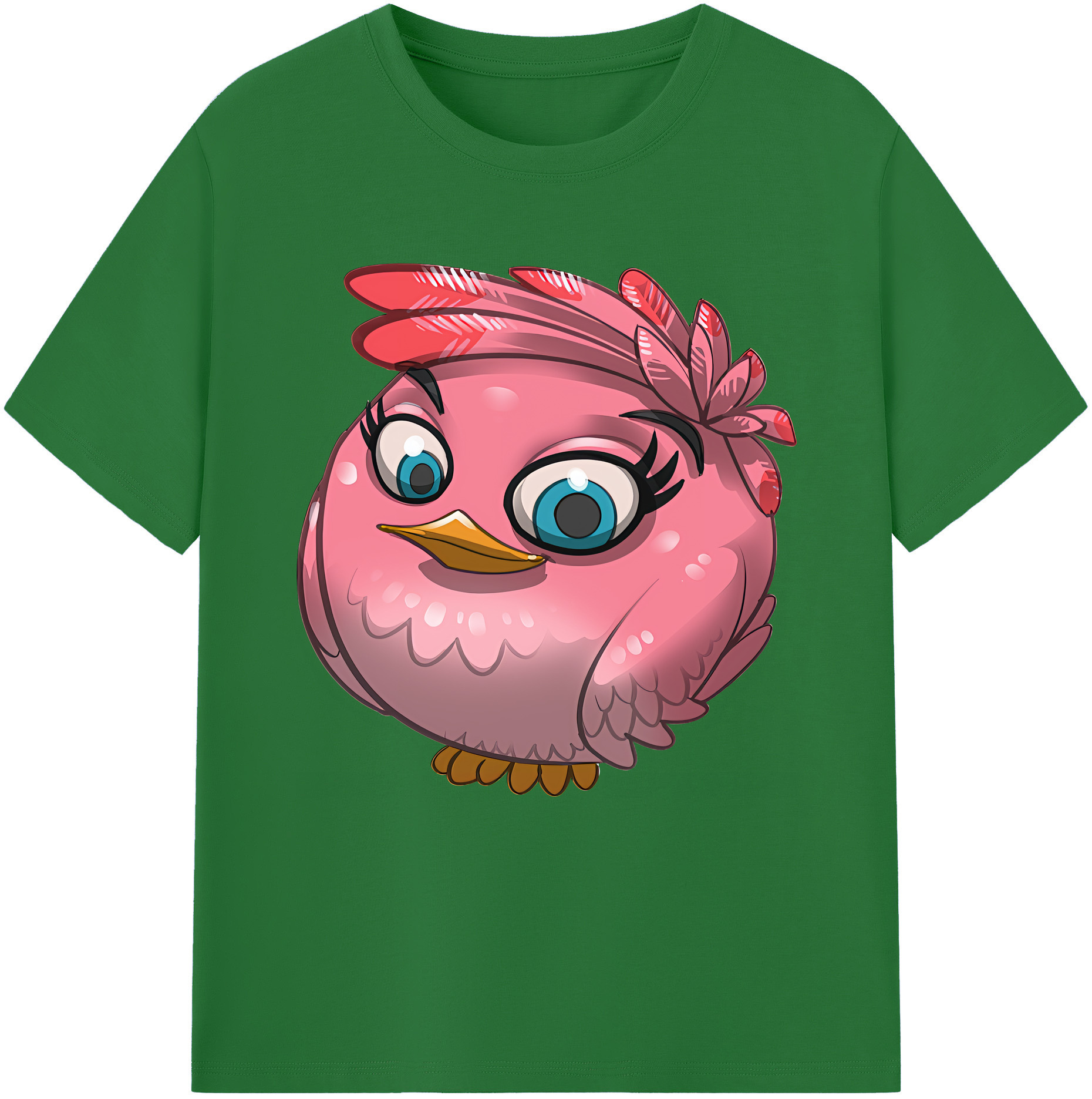 （画像用） Angry Birds アングリーバード 綿100％半袖Tシャツ（フロントプリント）