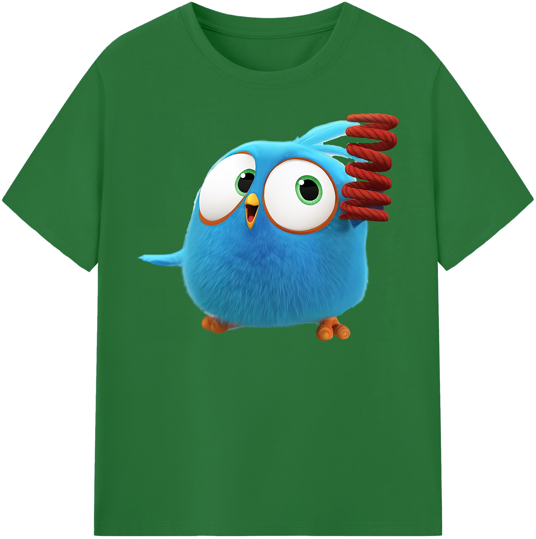 （画像用） Angry Birds アングリーバード 綿100％半袖Tシャツ（フロントプリント）