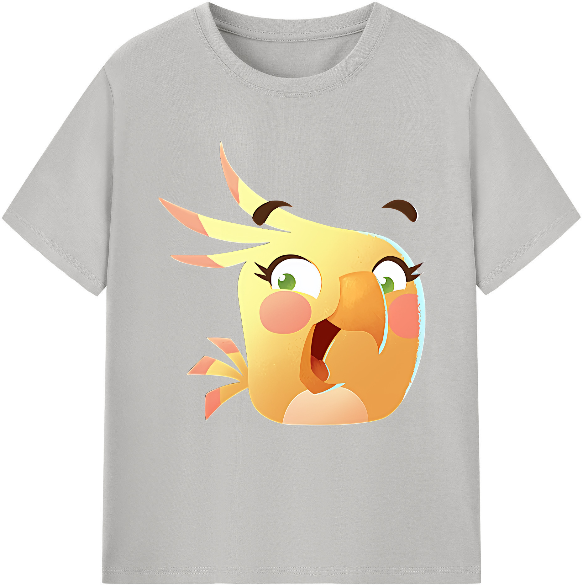 （画像用） Angry Birds アングリーバード 綿100％半袖Tシャツ（フロントプリント）