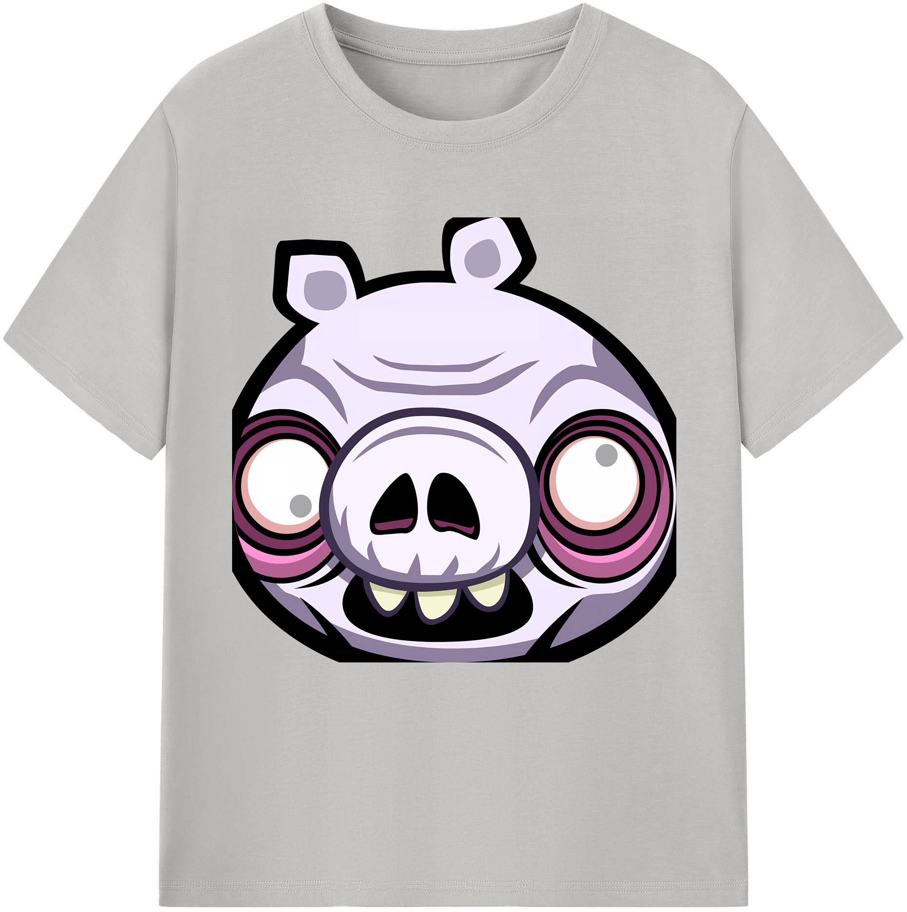 （画像用） Angry Birds アングリーバード 綿100％半袖Tシャツ（フロントプリント）