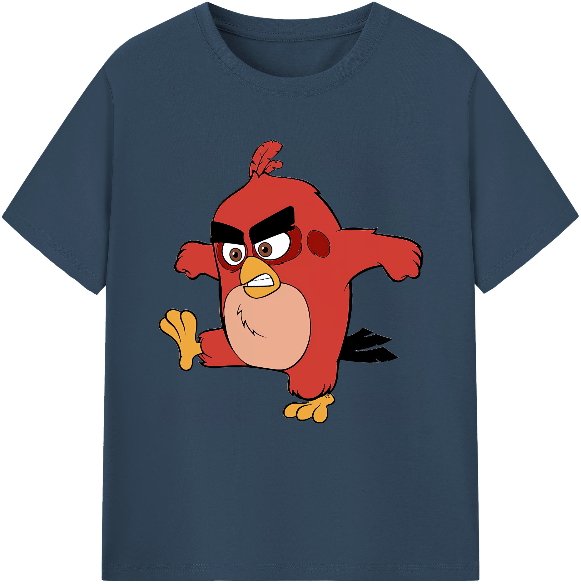 （画像用） Angry Birds アングリーバード 綿100％半袖Tシャツ（フロントプリント）
