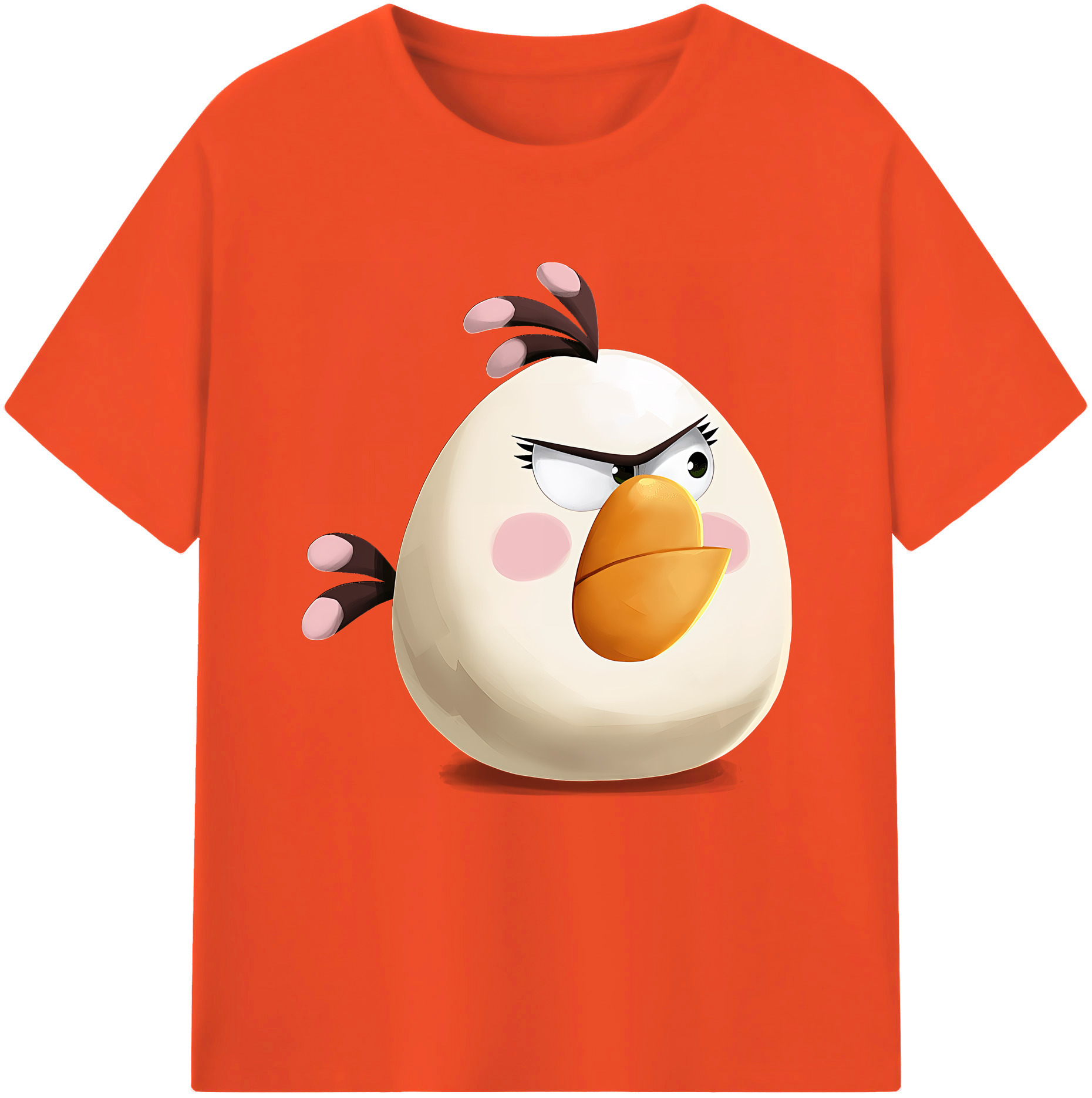 （画像用） Angry Birds アングリーバード 綿100％半袖Tシャツ（フロントプリント）