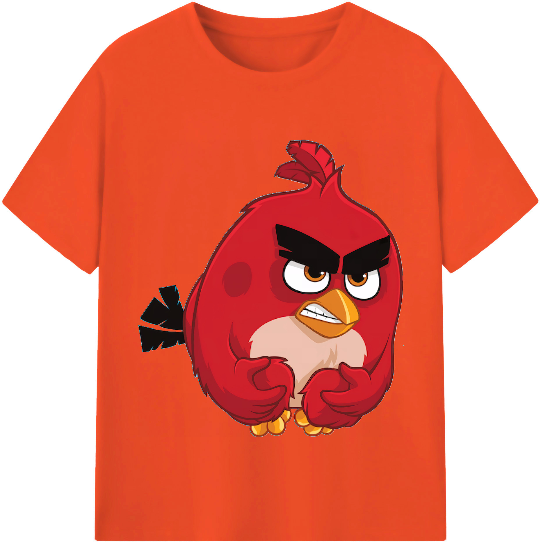 （画像用） Angry Birds アングリーバード 綿100％半袖Tシャツ（フロントプリント）