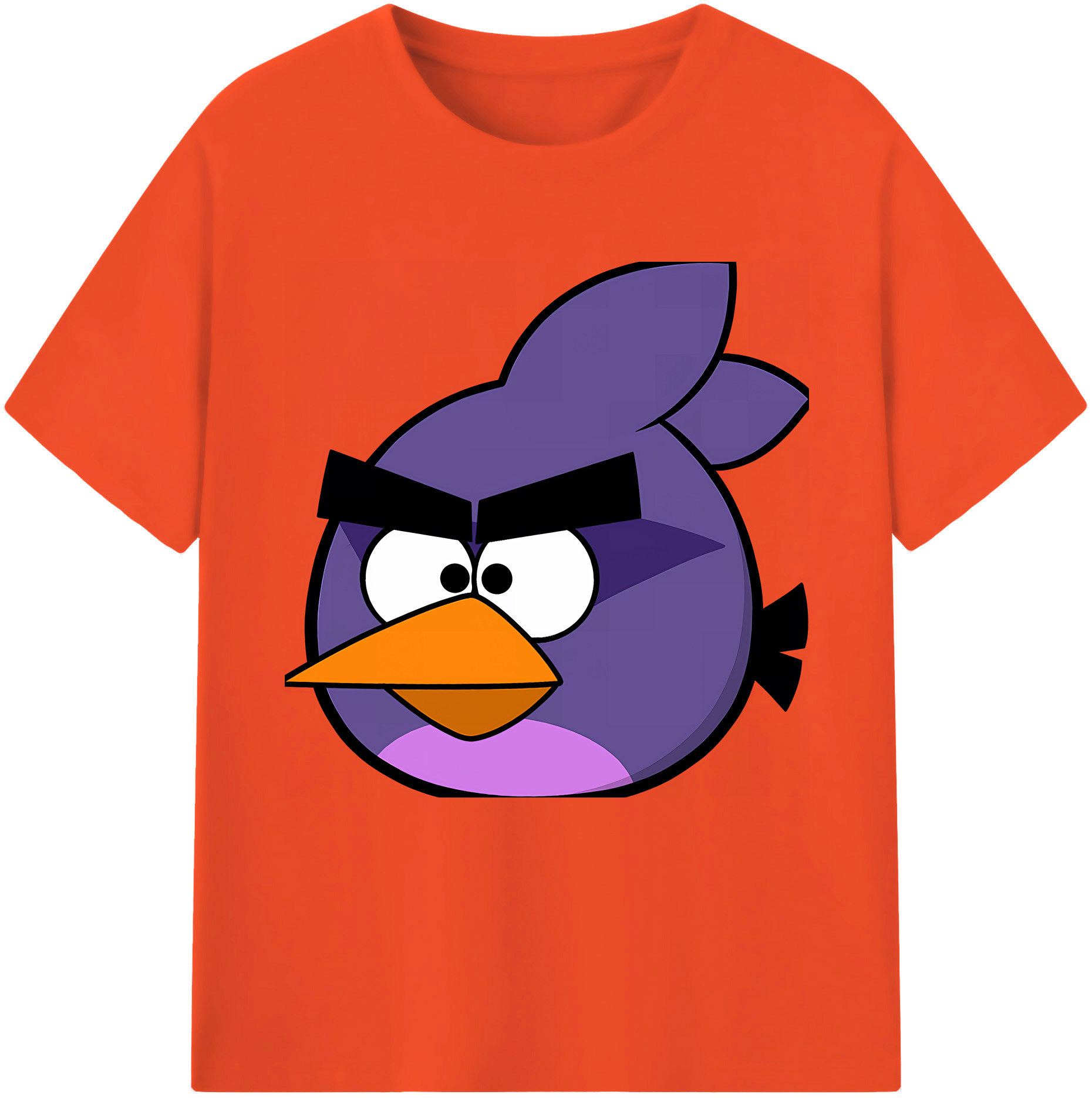 （画像用） Angry Birds アングリーバード 綿100％半袖Tシャツ（フロントプリント）