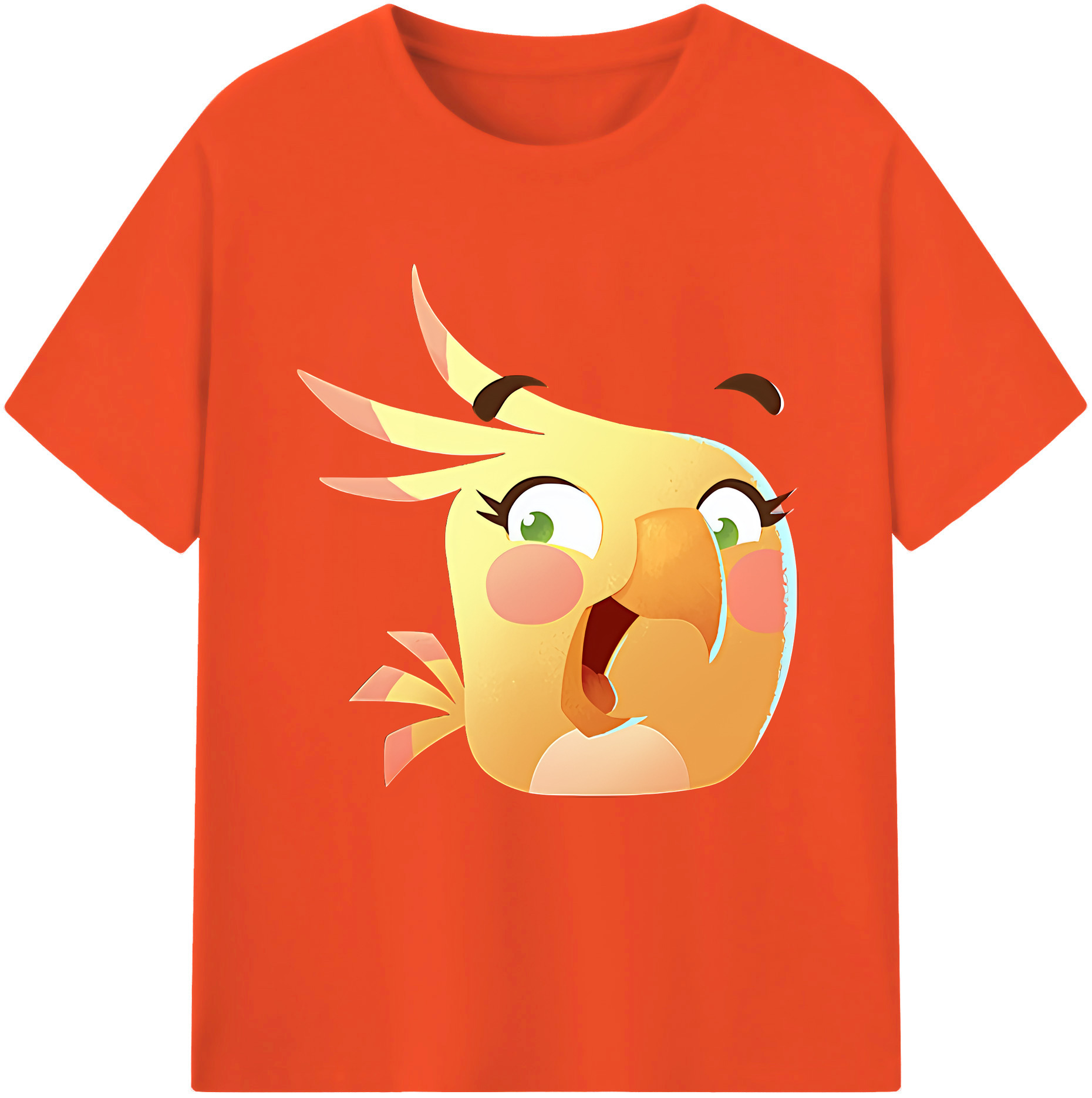（画像用） Angry Birds アングリーバード 綿100％半袖Tシャツ（フロントプリント）
