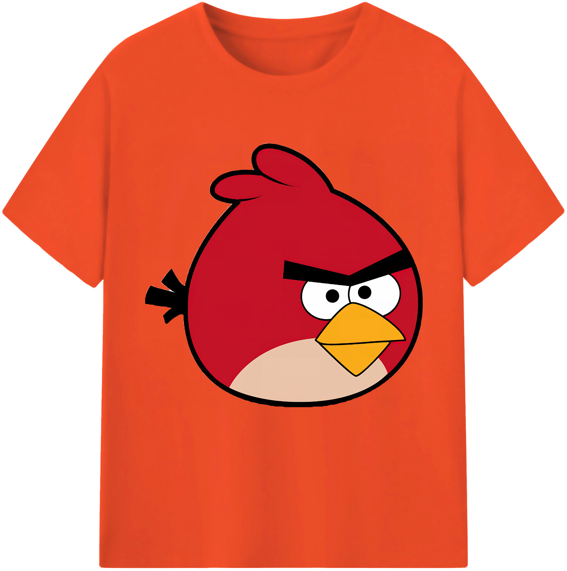 （画像用） Angry Birds アングリーバード 綿100％半袖Tシャツ（フロントプリント）