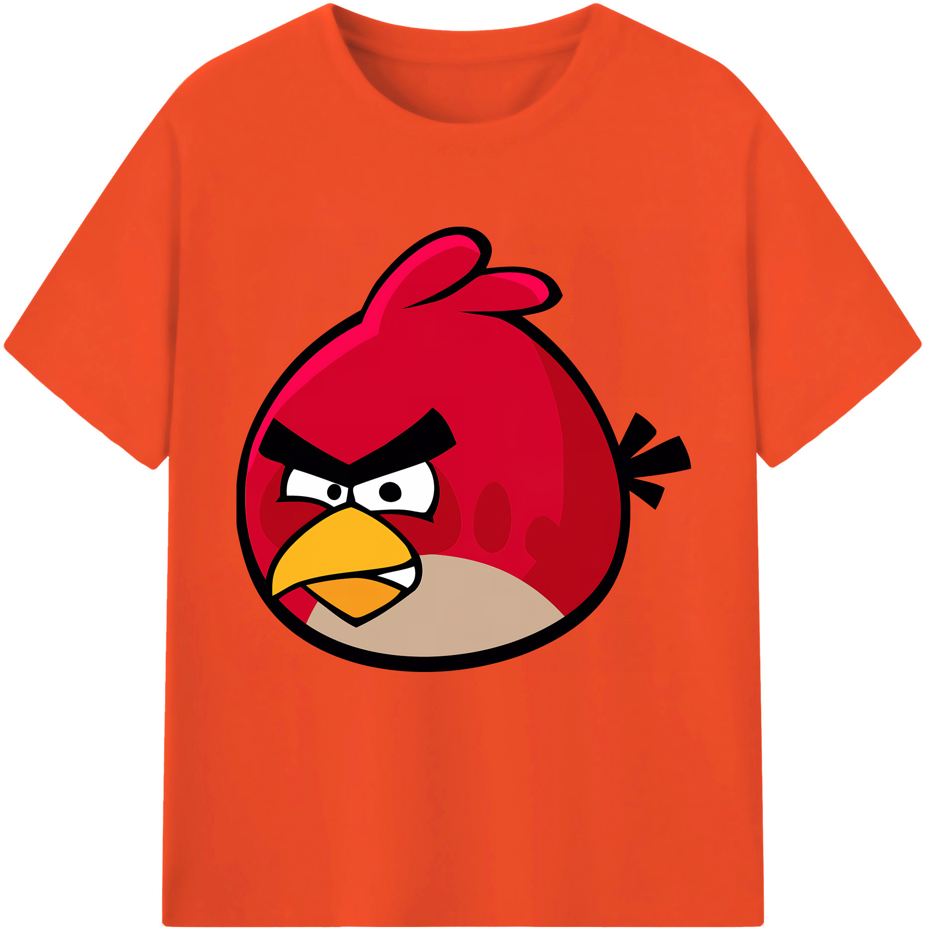 （画像用） Angry Birds アングリーバード 綿100％半袖Tシャツ（フロントプリント）