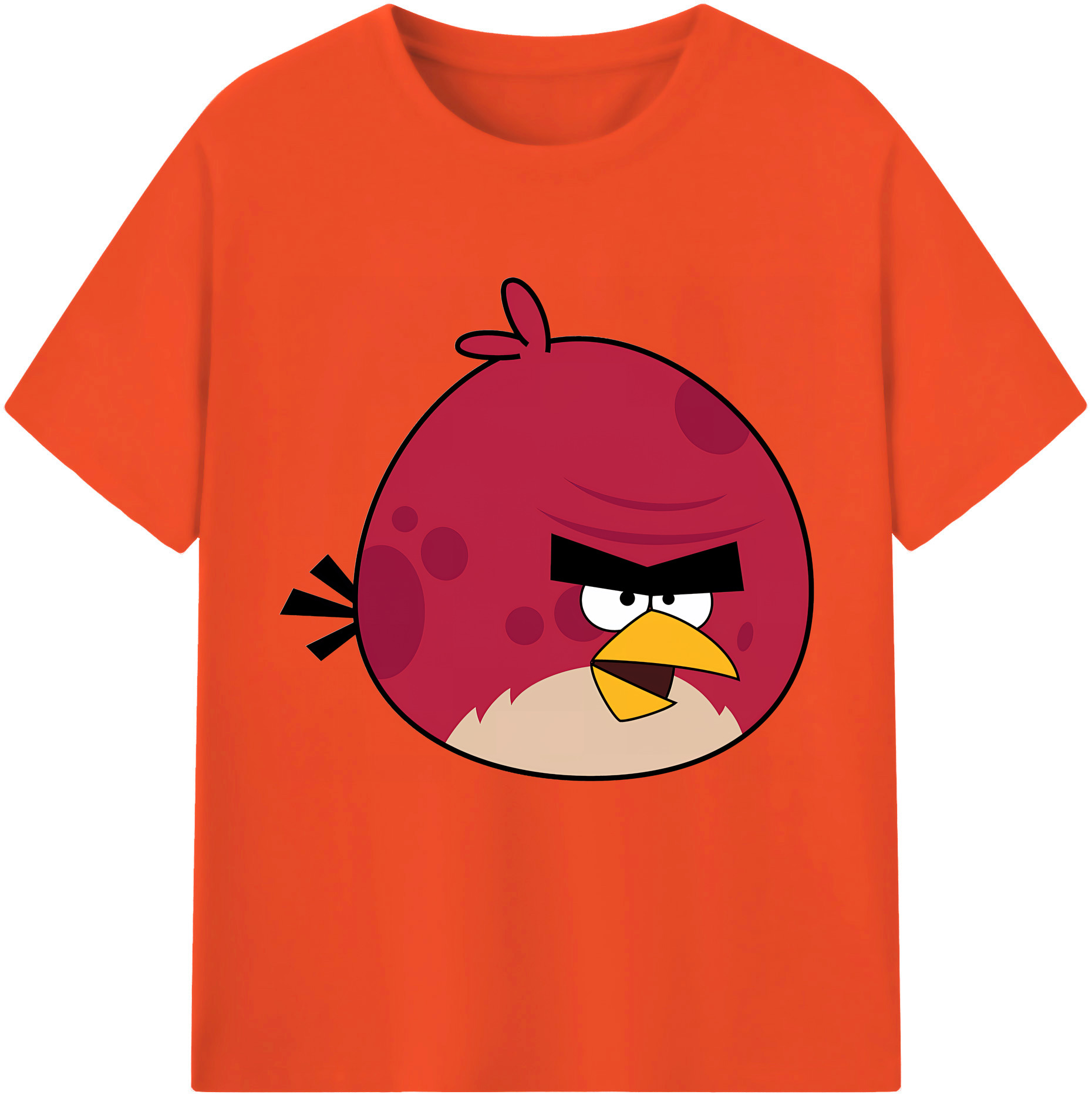 （画像用） Angry Birds アングリーバード 綿100％半袖Tシャツ（フロントプリント）