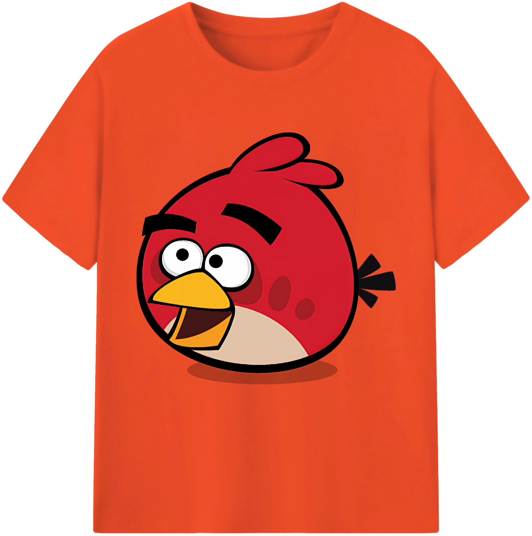 （画像用） Angry Birds アングリーバード 綿100％半袖Tシャツ（フロントプリント）