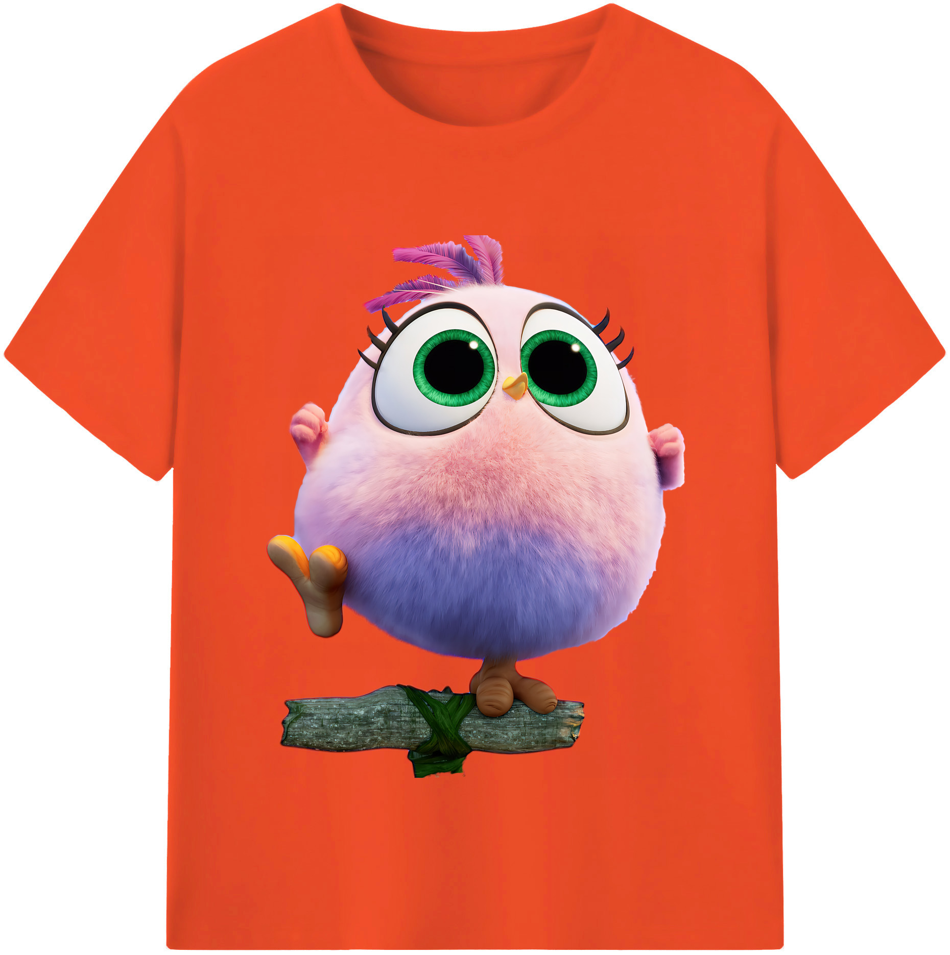 （画像用） Angry Birds アングリーバード 綿100％半袖Tシャツ（フロントプリント）