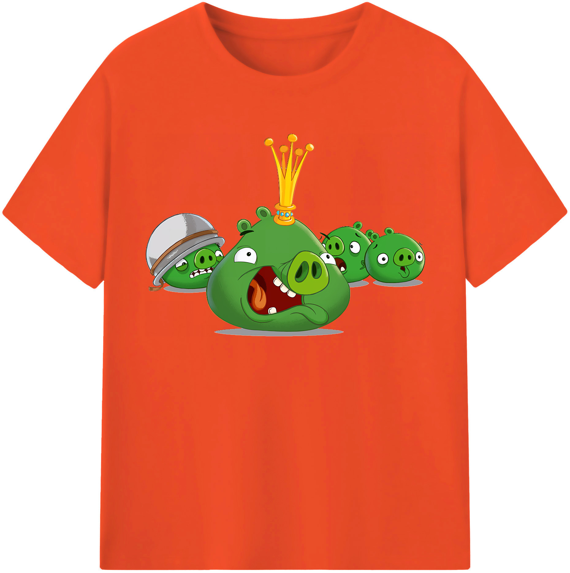 （画像用） Angry Birds アングリーバード 綿100％半袖Tシャツ（フロントプリント）