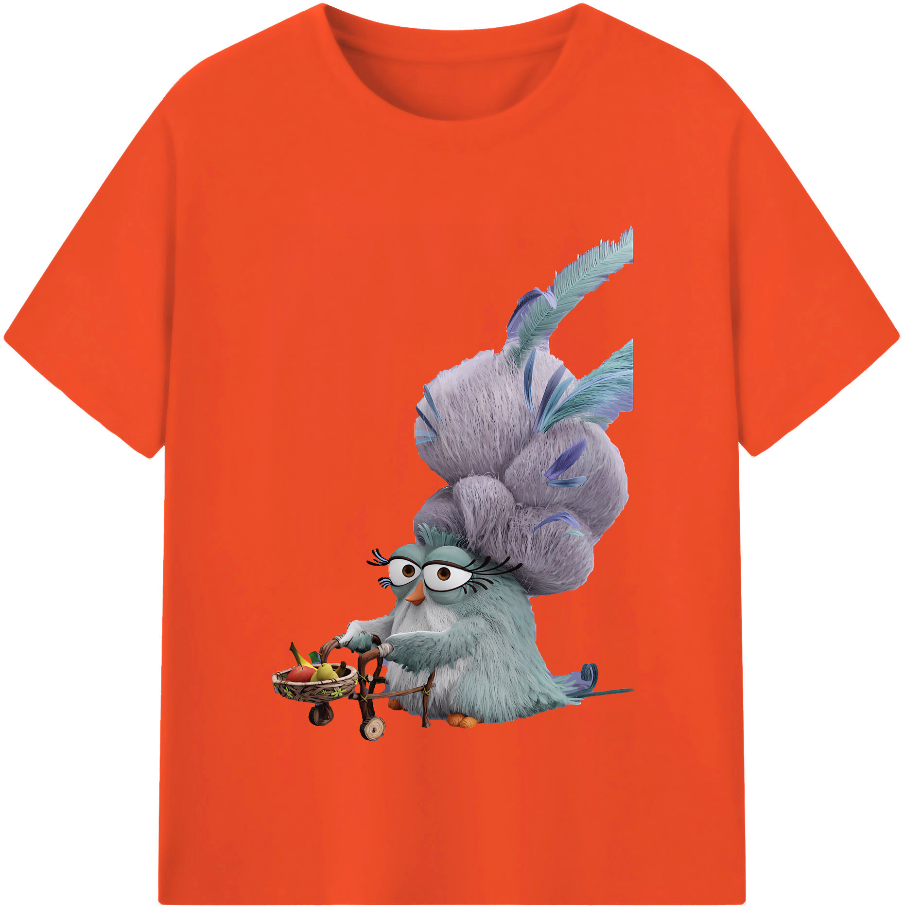 （画像用） Angry Birds アングリーバード 綿100％半袖Tシャツ（フロントプリント）