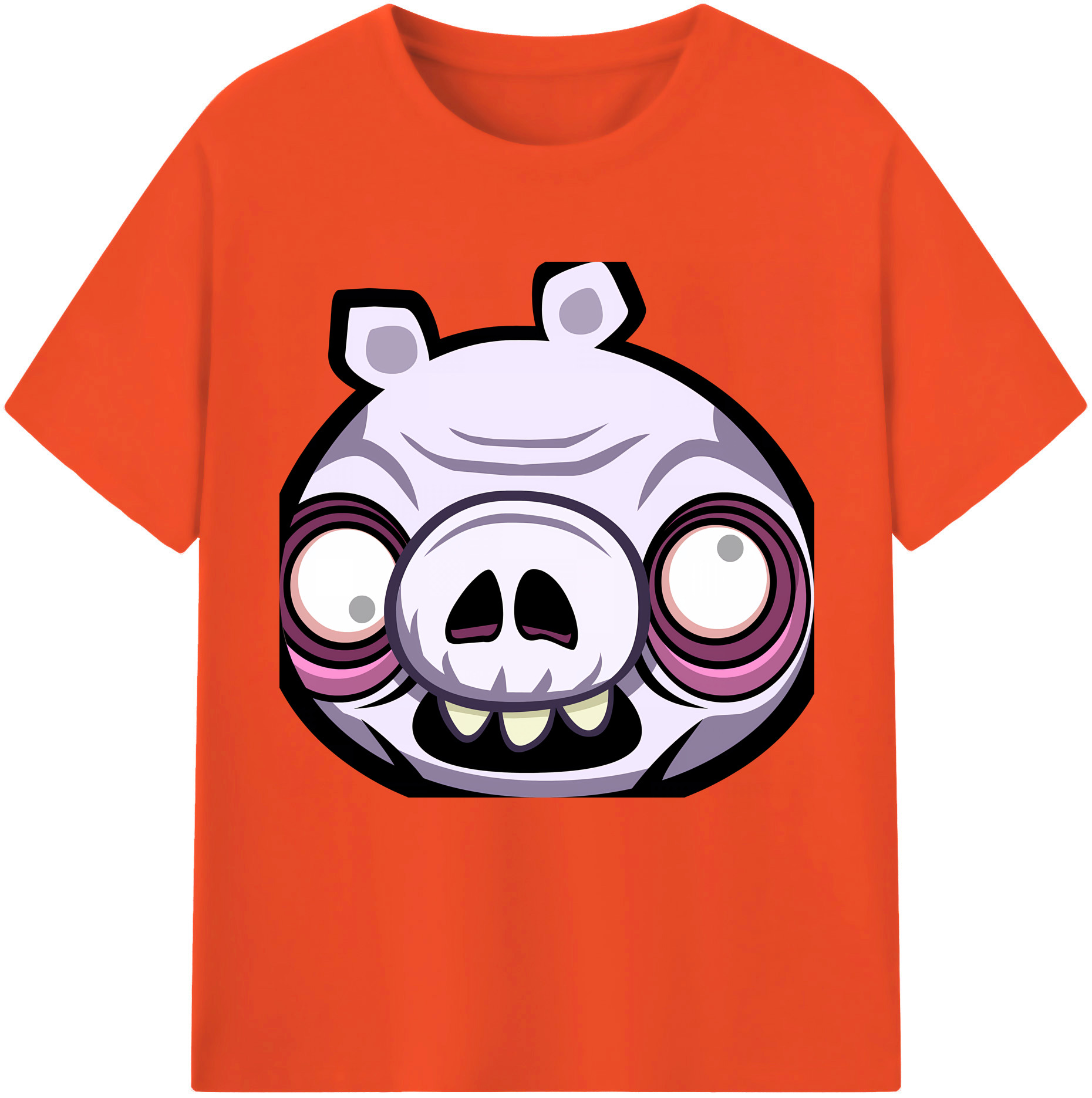 （画像用） Angry Birds アングリーバード 綿100％半袖Tシャツ（フロントプリント）