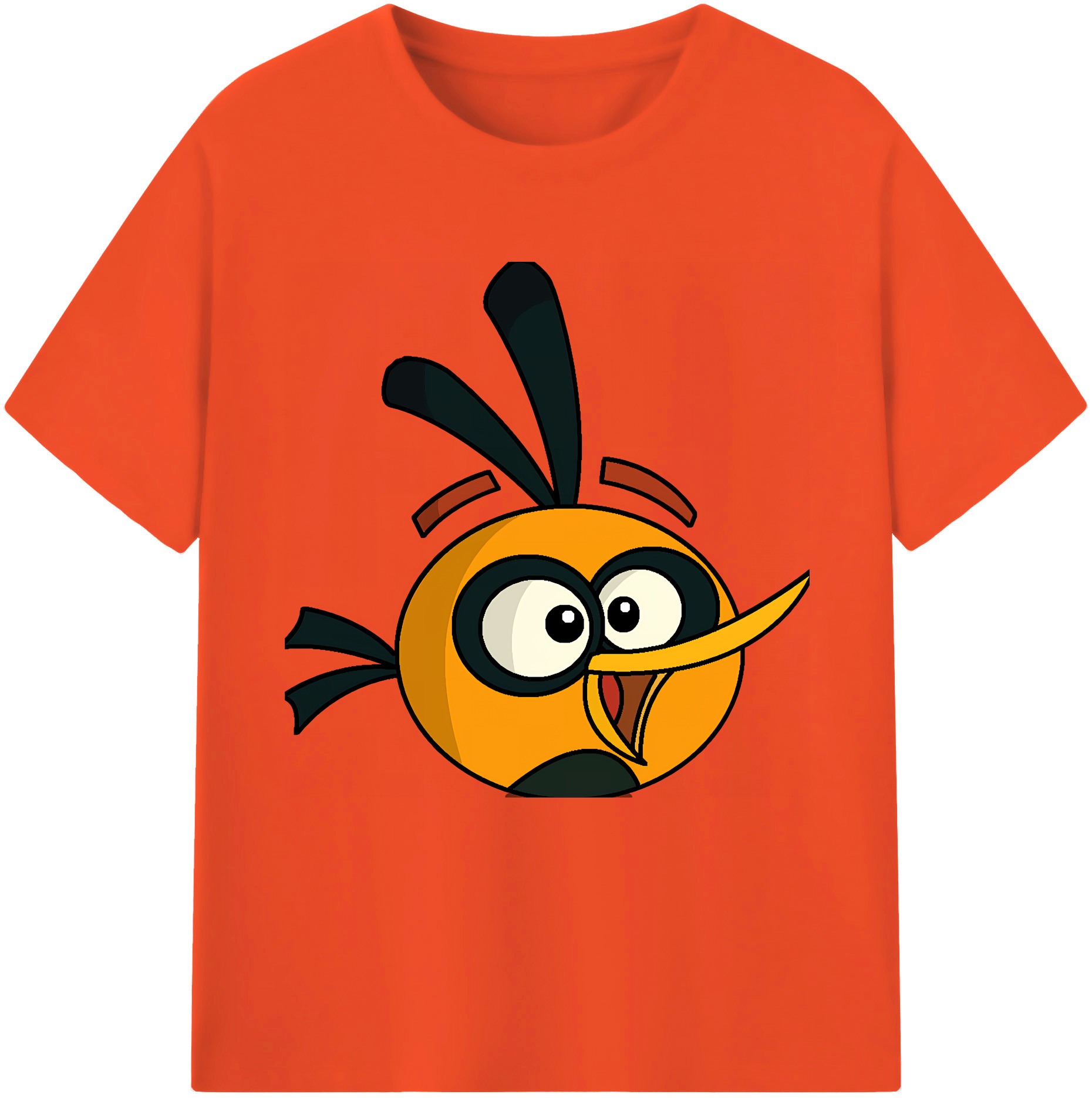 （画像用） Angry Birds アングリーバード 綿100％半袖Tシャツ（フロントプリント）