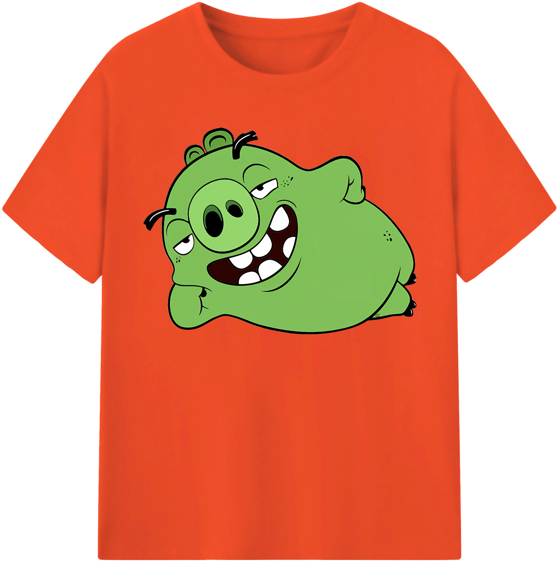 （画像用） Angry Birds アングリーバード 綿100％半袖Tシャツ（フロントプリント）
