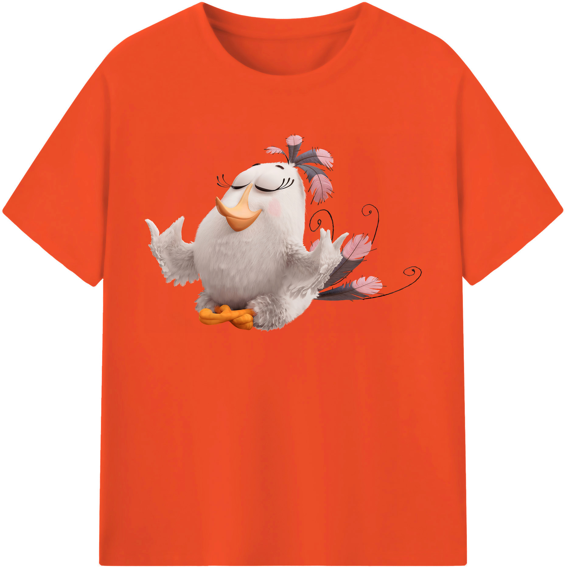 （画像用） Angry Birds アングリーバード 綿100％半袖Tシャツ（フロントプリント）