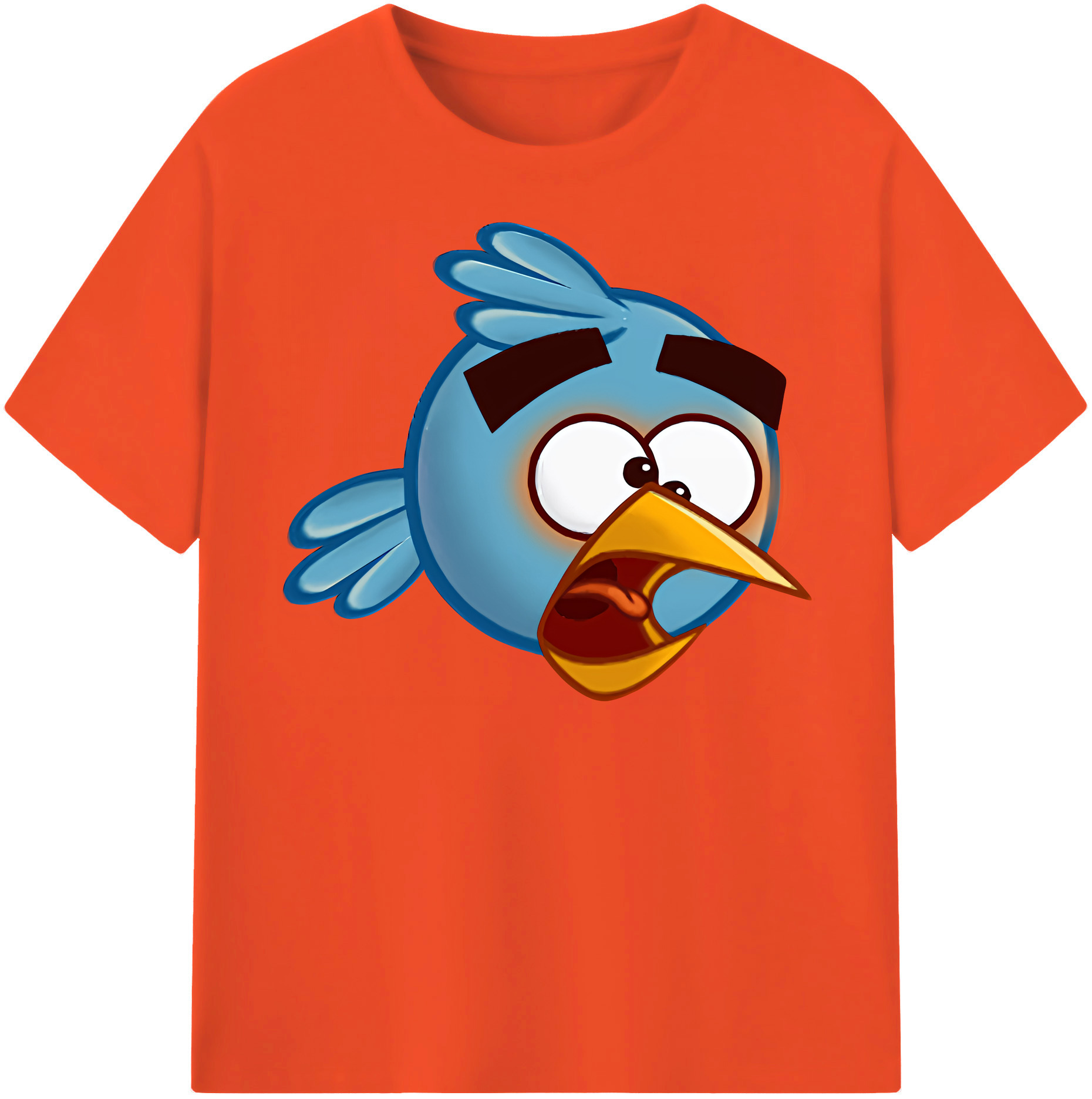 （画像用） Angry Birds アングリーバード 綿100％半袖Tシャツ（フロントプリント）