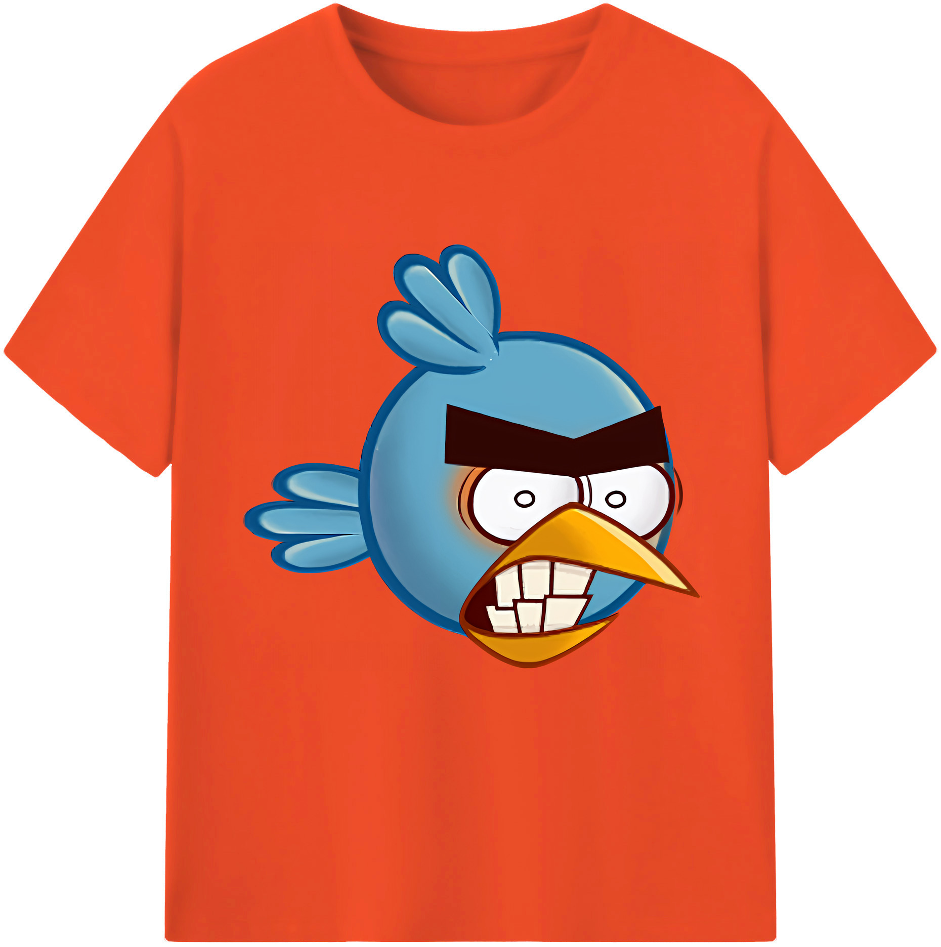 （画像用） Angry Birds アングリーバード 綿100％半袖Tシャツ（フロントプリント）