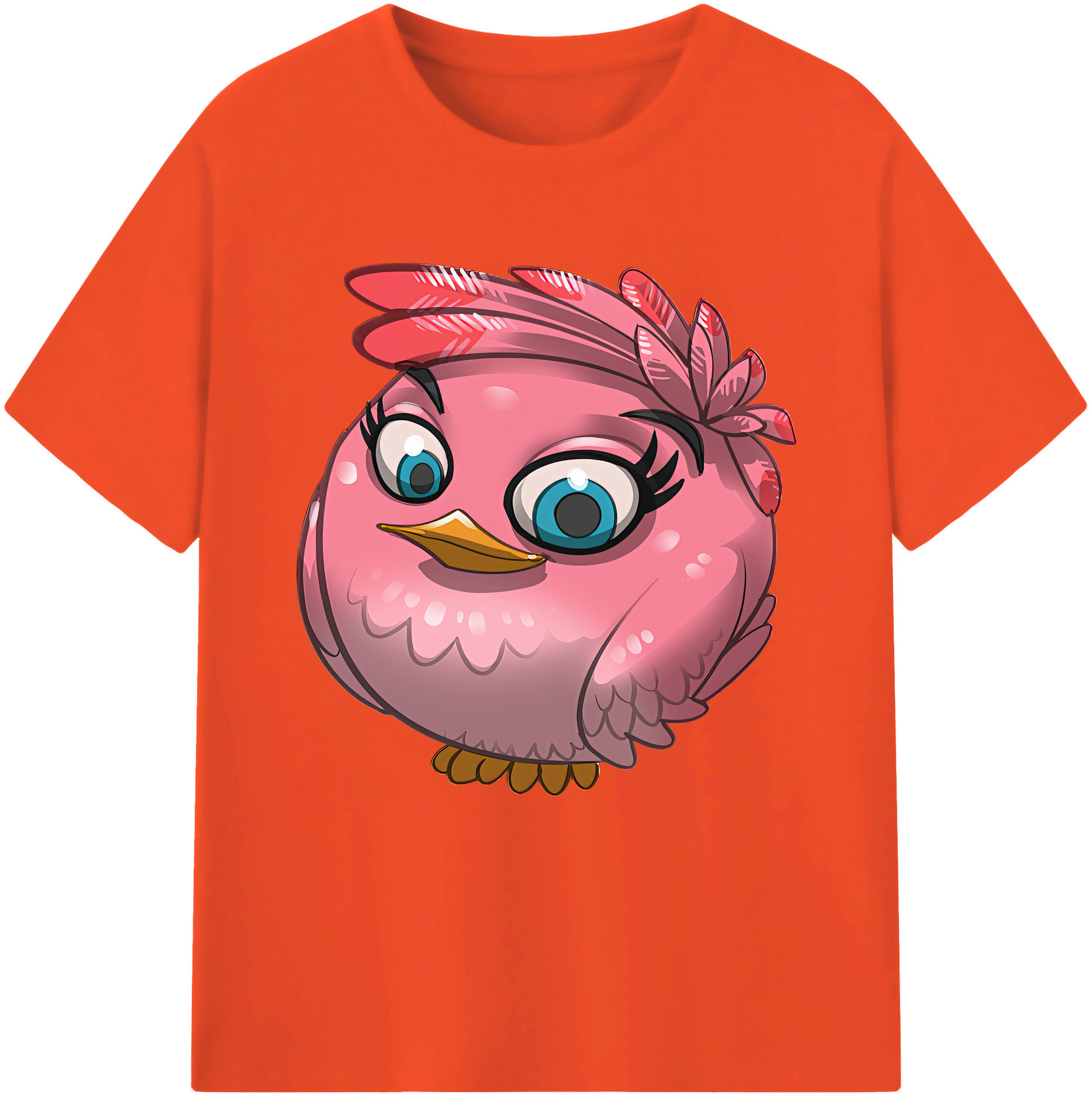 （画像用） Angry Birds アングリーバード 綿100％半袖Tシャツ（フロントプリント）