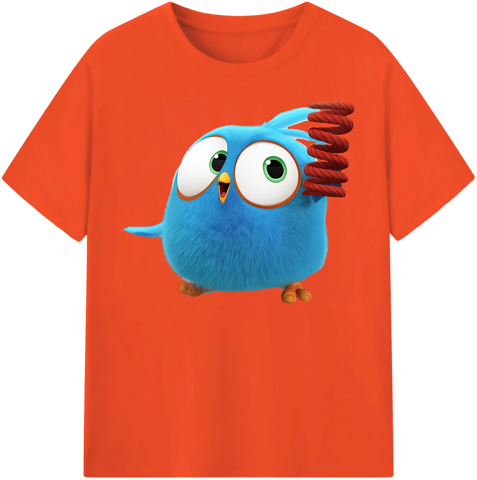（画像用） Angry Birds アングリーバード 綿100％半袖Tシャツ（フロントプリント）