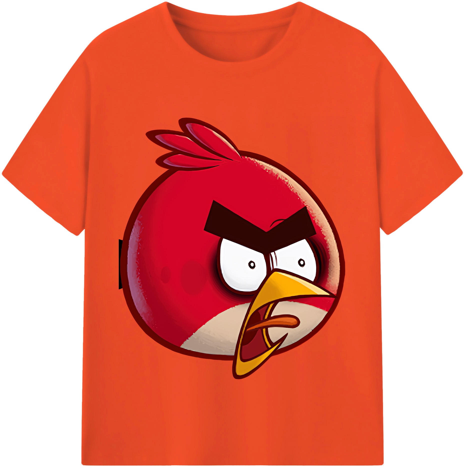 （画像用） Angry Birds アングリーバード 綿100％半袖Tシャツ（フロントプリント）