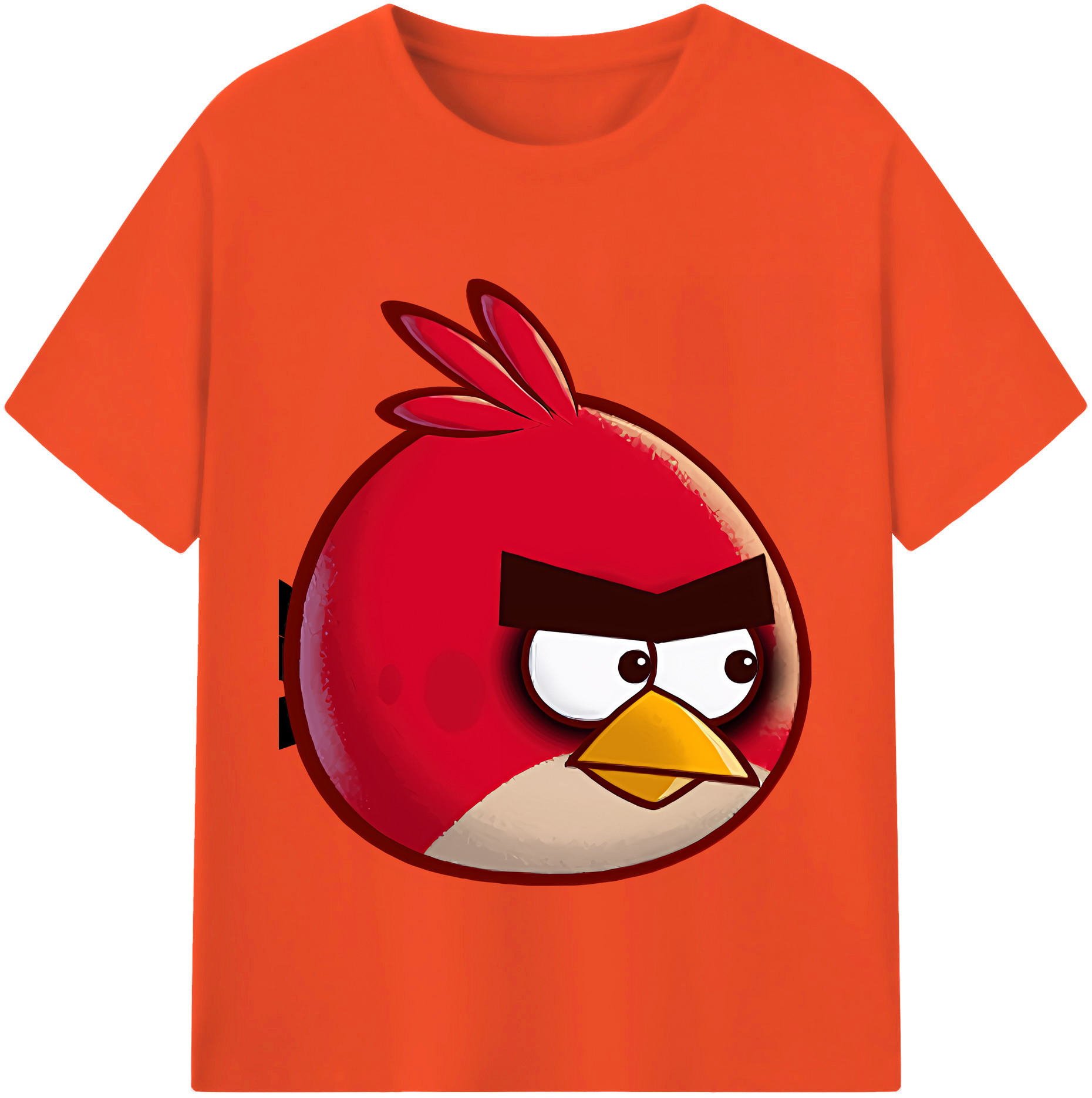 （画像用） Angry Birds アングリーバード 綿100％半袖Tシャツ（フロントプリント）