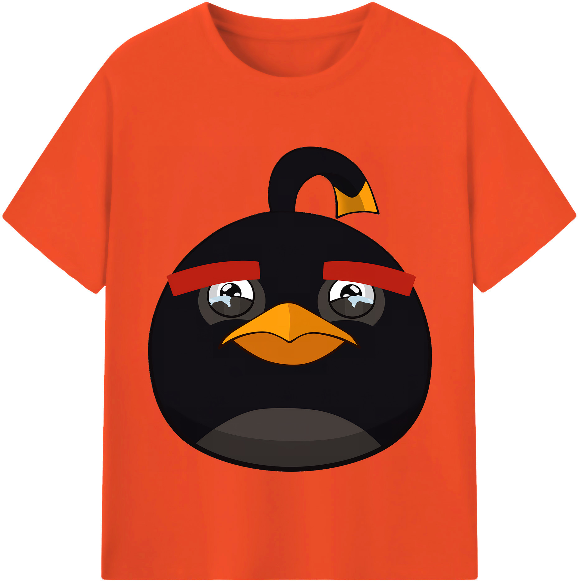 （画像用） Angry Birds アングリーバード 綿100％半袖Tシャツ（フロントプリント）