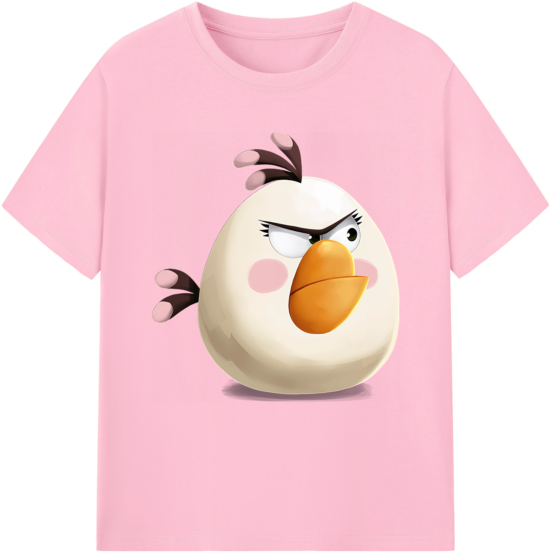 （画像用） Angry Birds アングリーバード 綿100％半袖Tシャツ（フロントプリント）