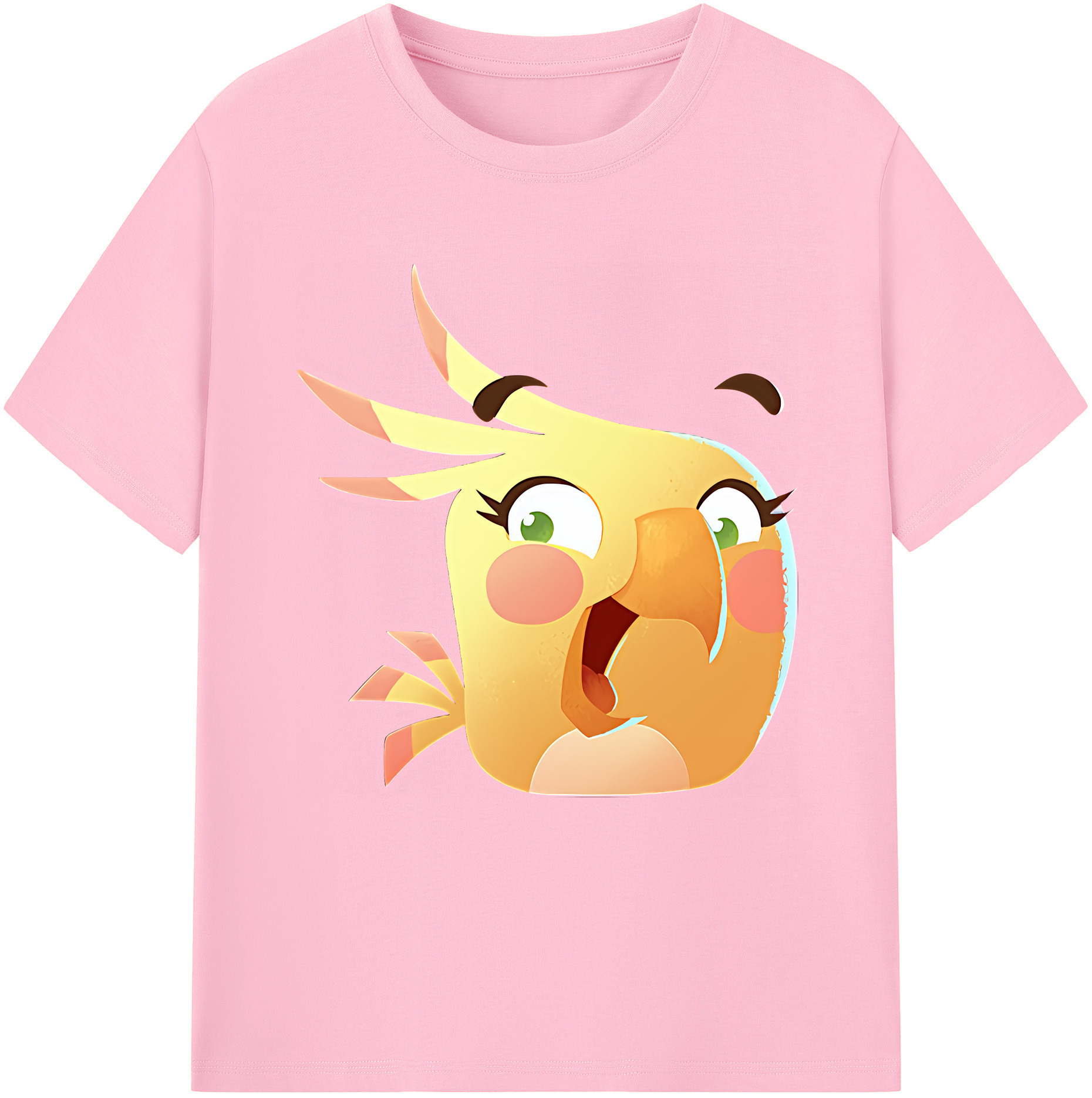（画像用） Angry Birds アングリーバード 綿100％半袖Tシャツ（フロントプリント）