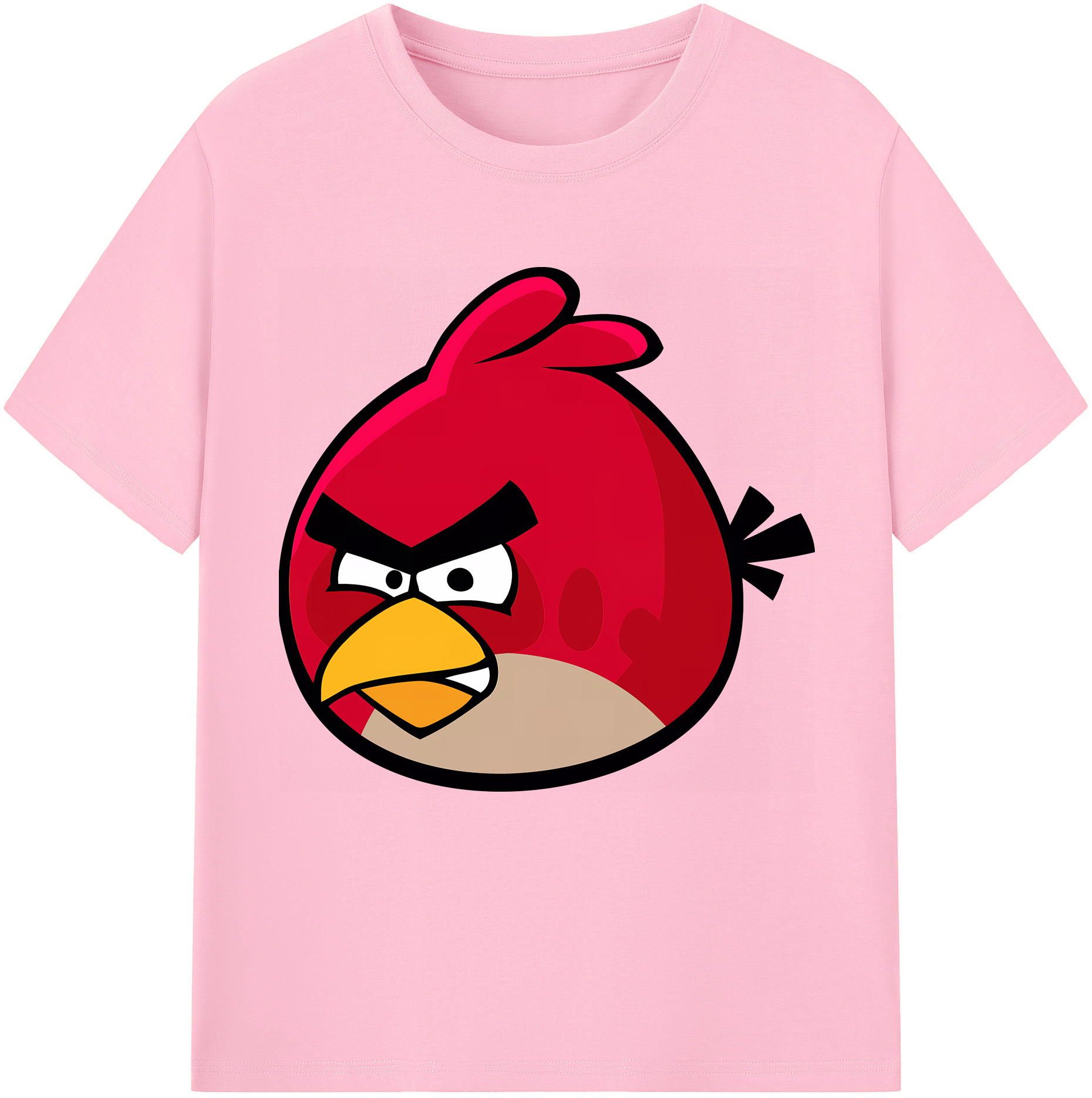（画像用） Angry Birds アングリーバード 綿100％半袖Tシャツ（フロントプリント）