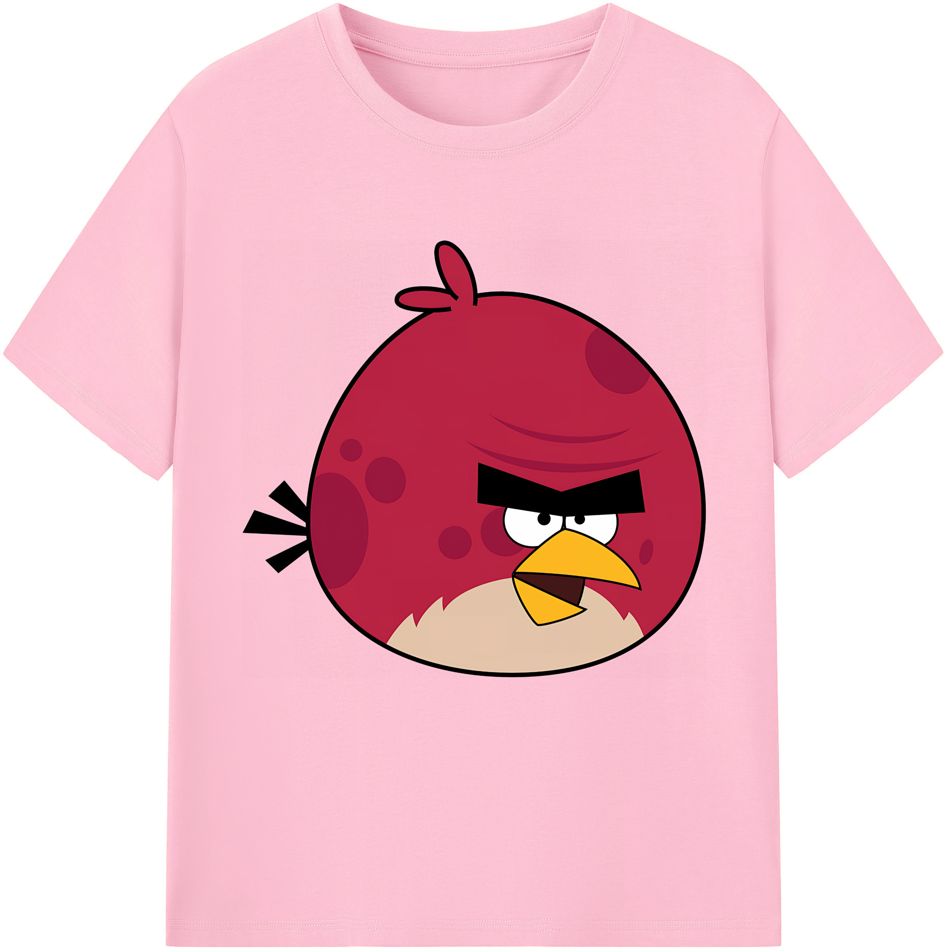 （画像用） Angry Birds アングリーバード 綿100％半袖Tシャツ（フロントプリント）