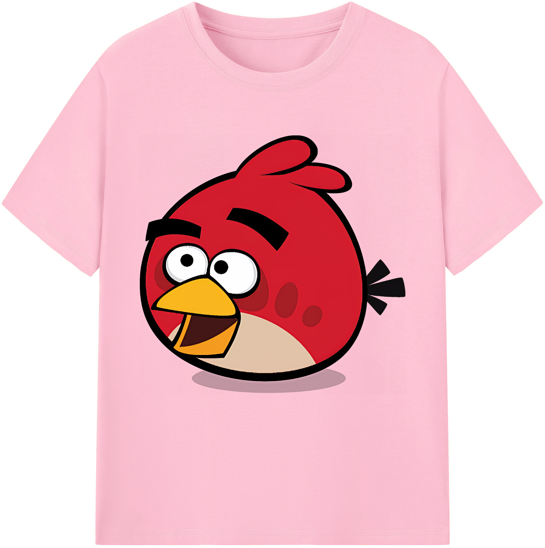 （画像用） Angry Birds アングリーバード 綿100％半袖Tシャツ（フロントプリント）