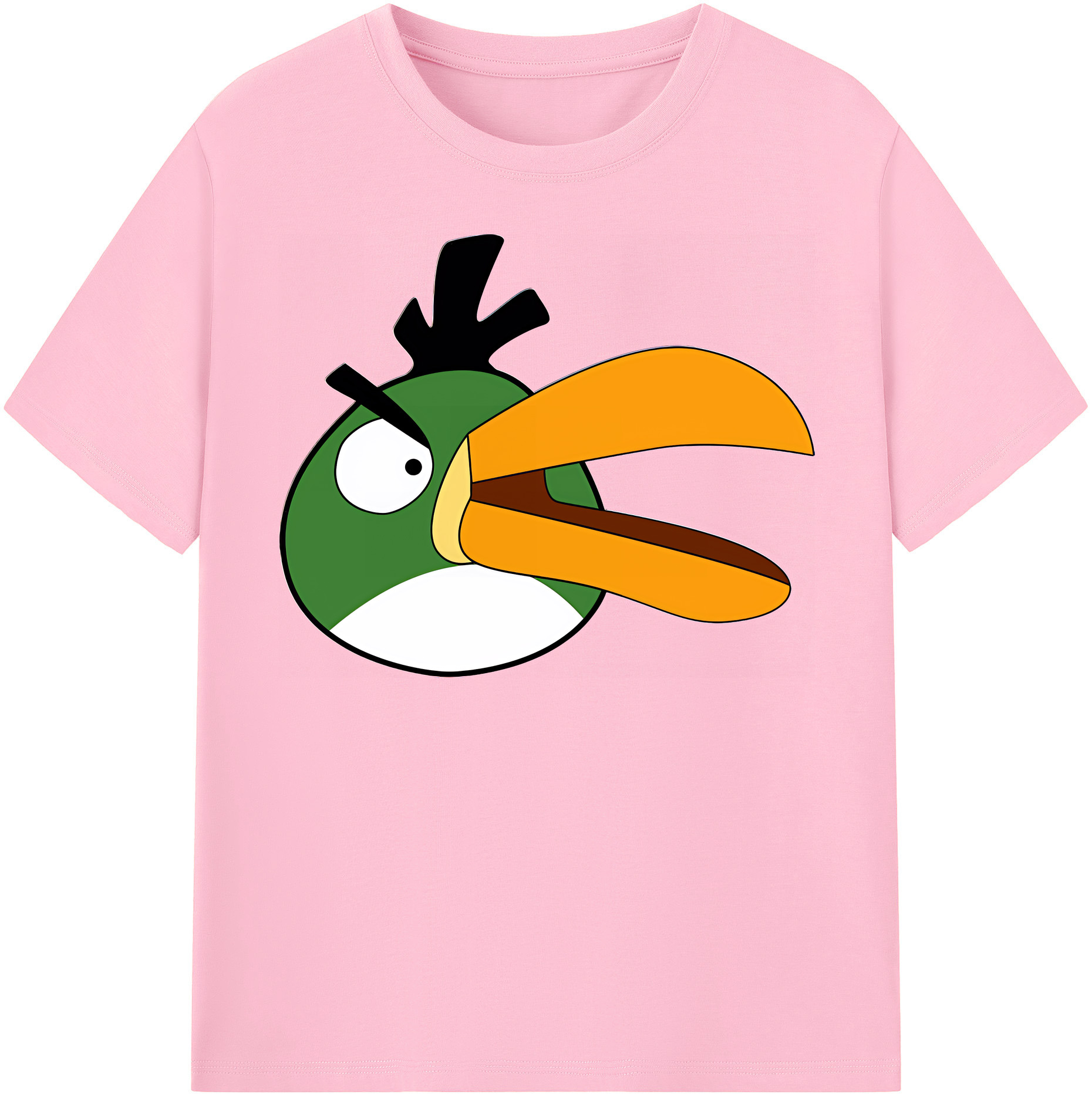 （画像用） Angry Birds アングリーバード 綿100％半袖Tシャツ（フロントプリント）