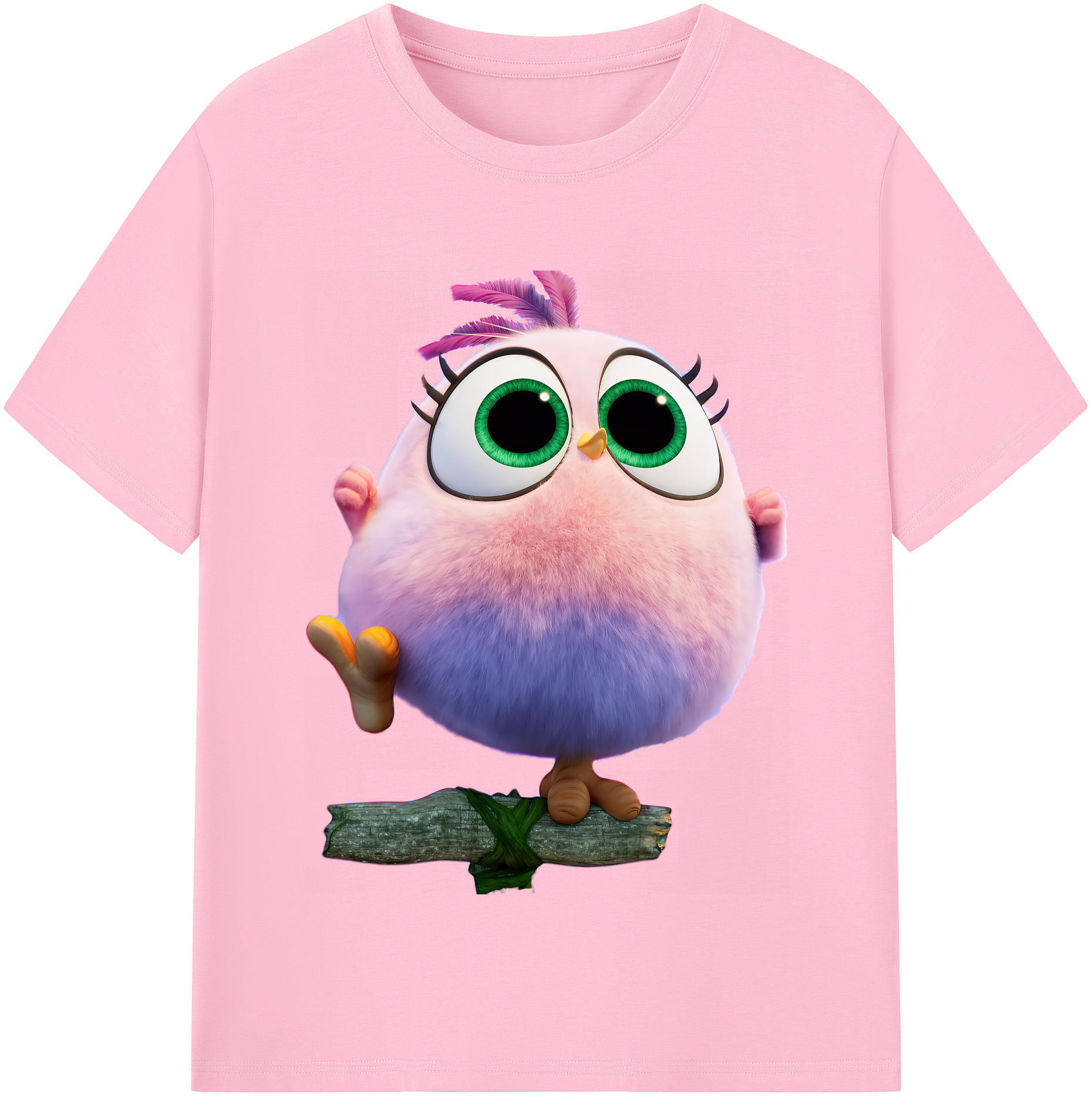 （画像用） Angry Birds アングリーバード 綿100％半袖Tシャツ（フロントプリント）