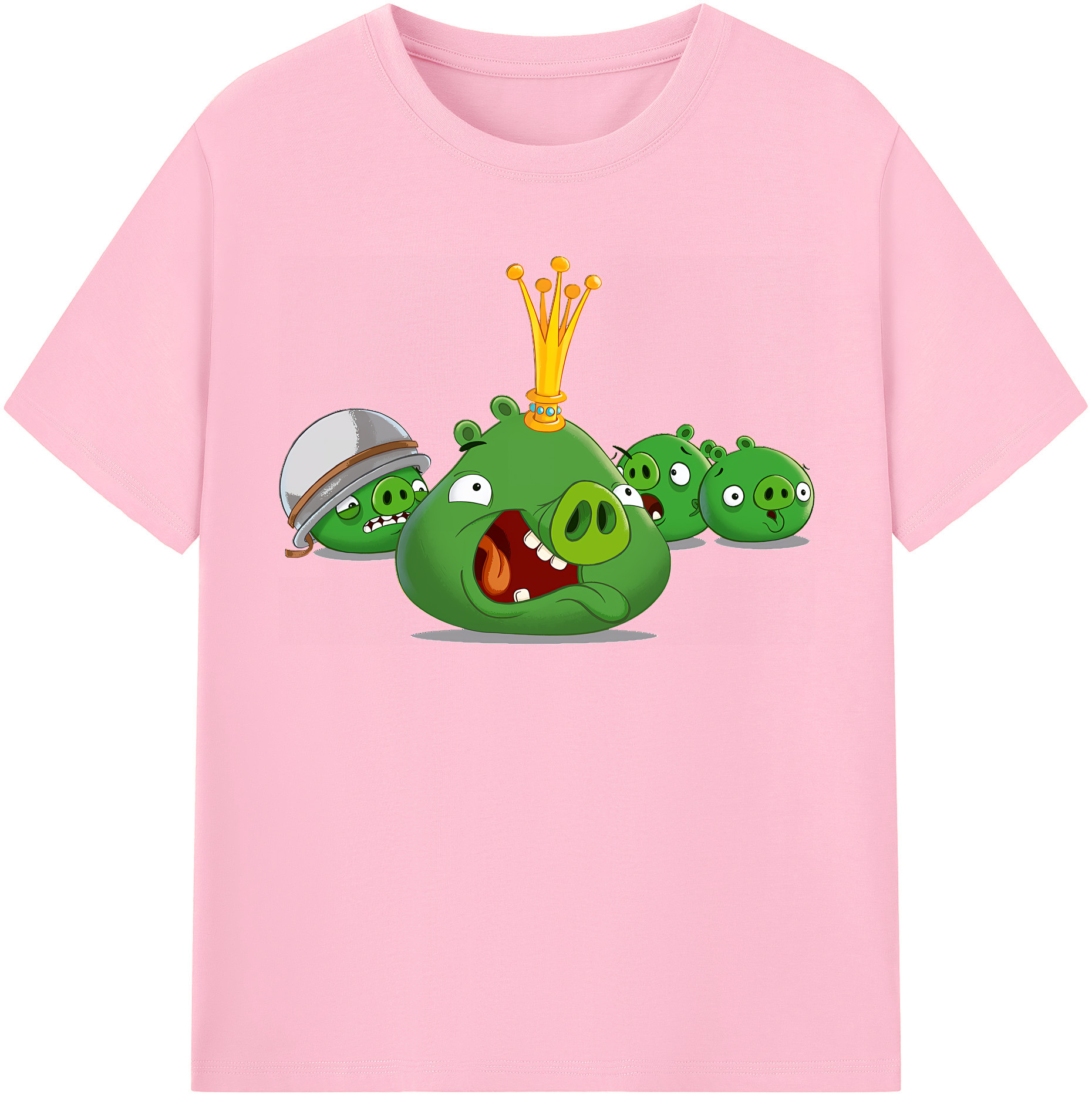 （画像用） Angry Birds アングリーバード 綿100％半袖Tシャツ（フロントプリント）