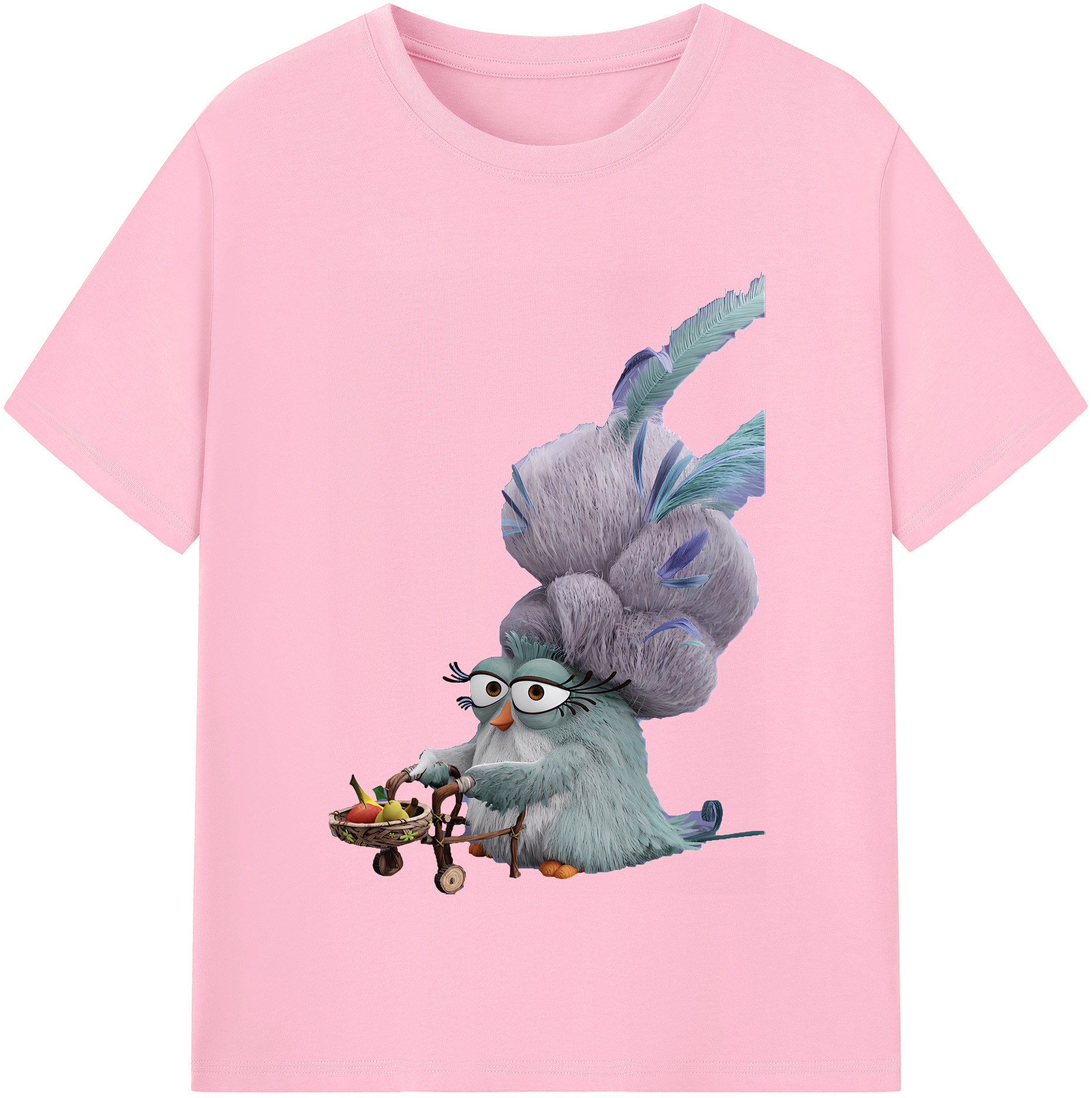 （画像用） Angry Birds アングリーバード 綿100％半袖Tシャツ（フロントプリント）