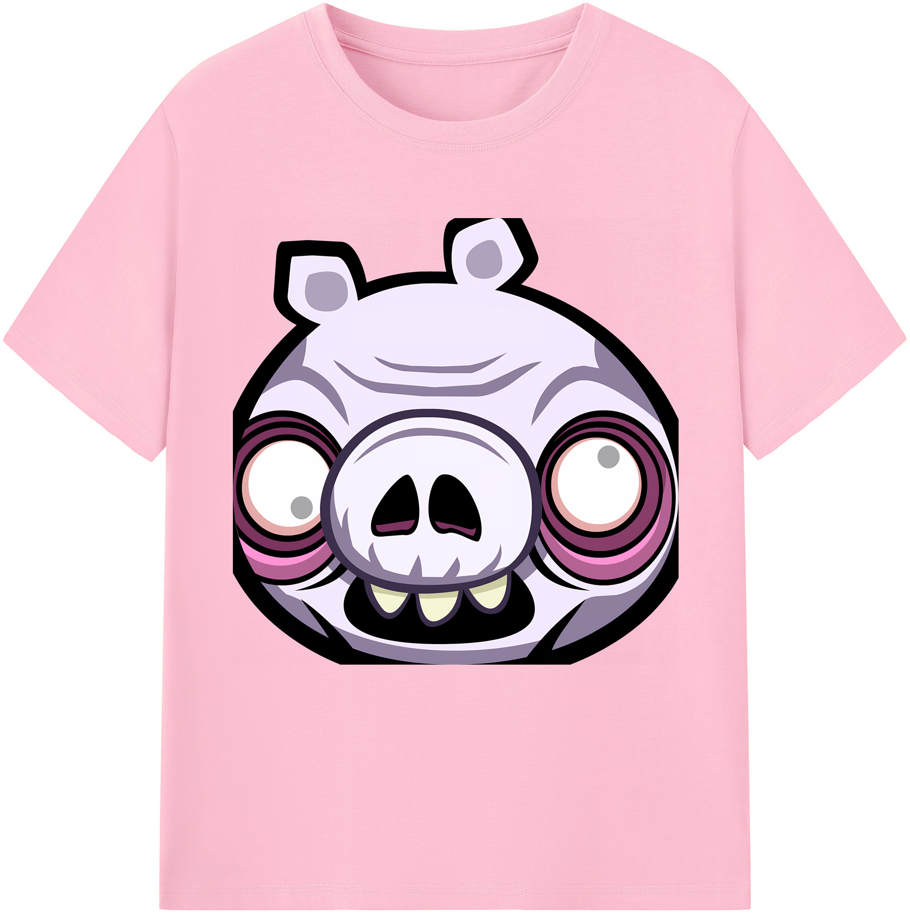 （画像用） Angry Birds アングリーバード 綿100％半袖Tシャツ（フロントプリント）