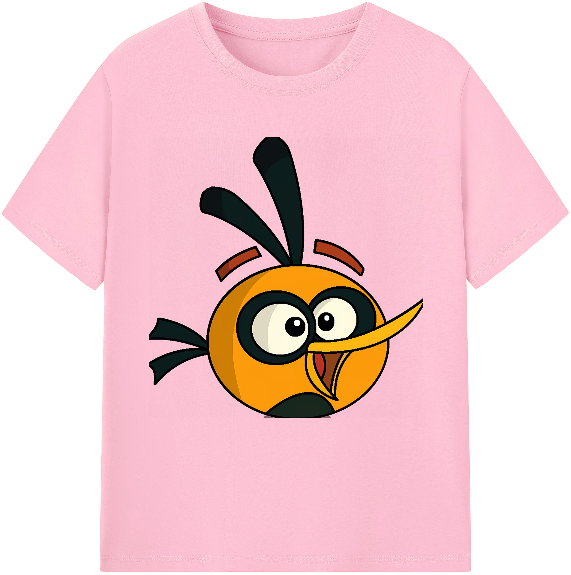 （画像用） Angry Birds アングリーバード 綿100％半袖Tシャツ（フロントプリント）