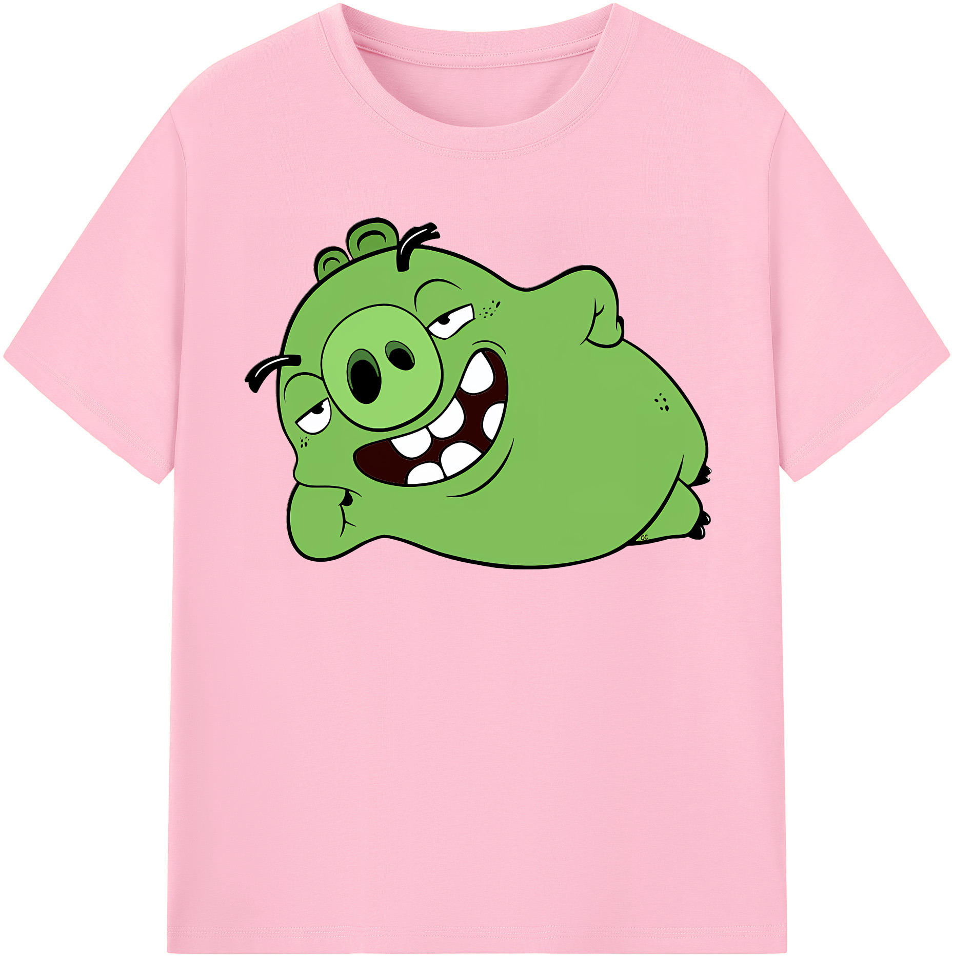 （画像用） Angry Birds アングリーバード 綿100％半袖Tシャツ（フロントプリント）