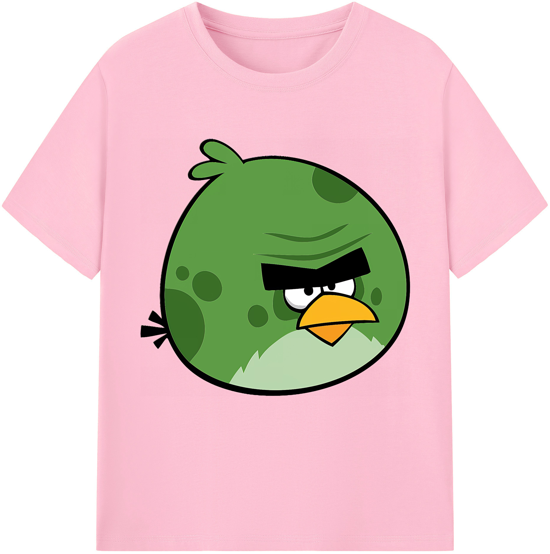（画像用） Angry Birds アングリーバード 綿100％半袖Tシャツ（フロントプリント）