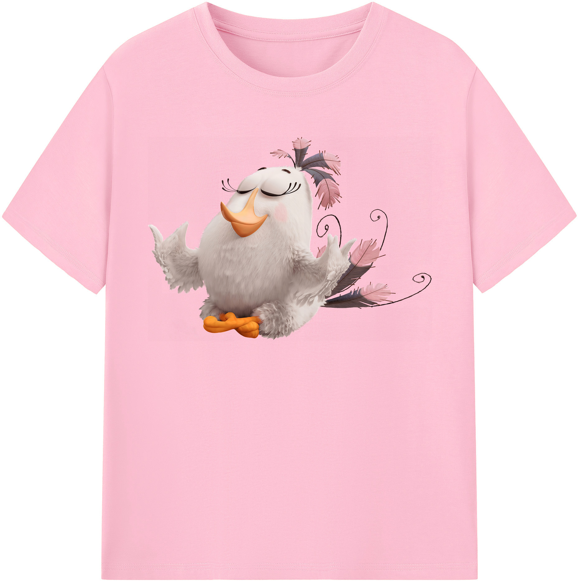 （画像用） Angry Birds アングリーバード 綿100％半袖Tシャツ（フロントプリント）