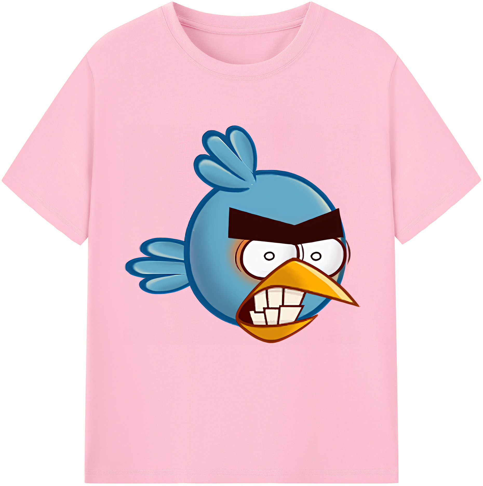 （画像用） Angry Birds アングリーバード 綿100％半袖Tシャツ（フロントプリント）