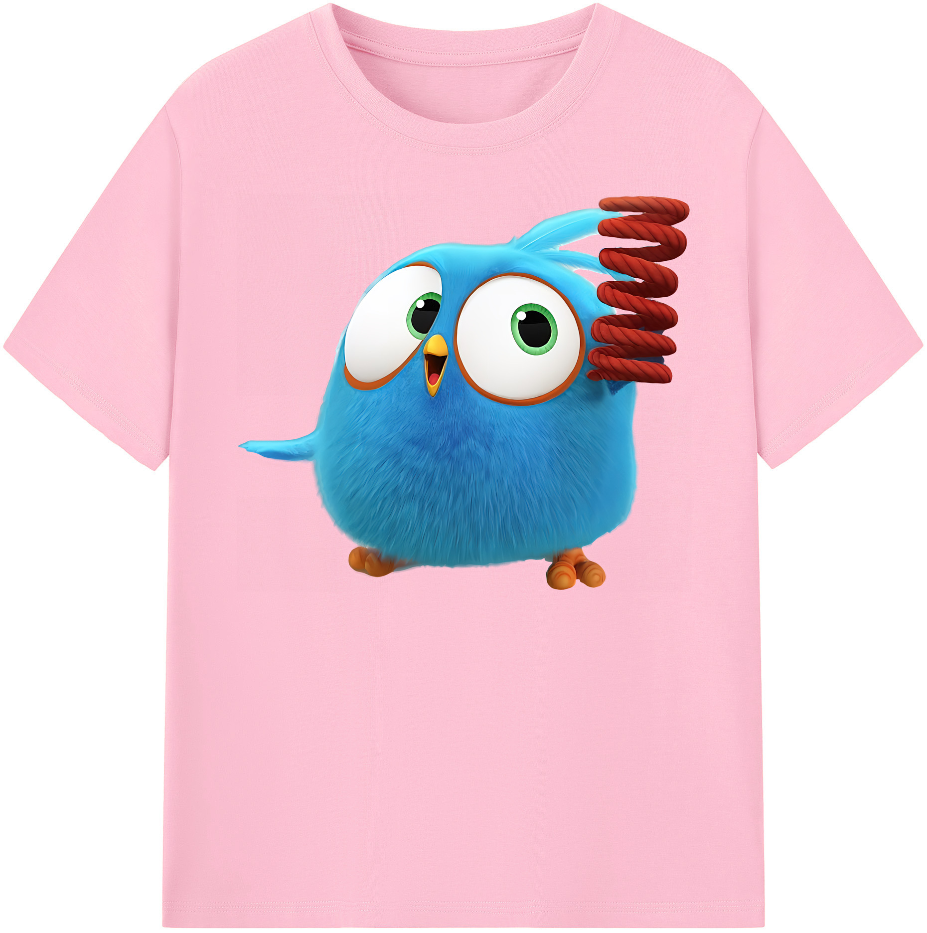 （画像用） Angry Birds アングリーバード 綿100％半袖Tシャツ（フロントプリント）