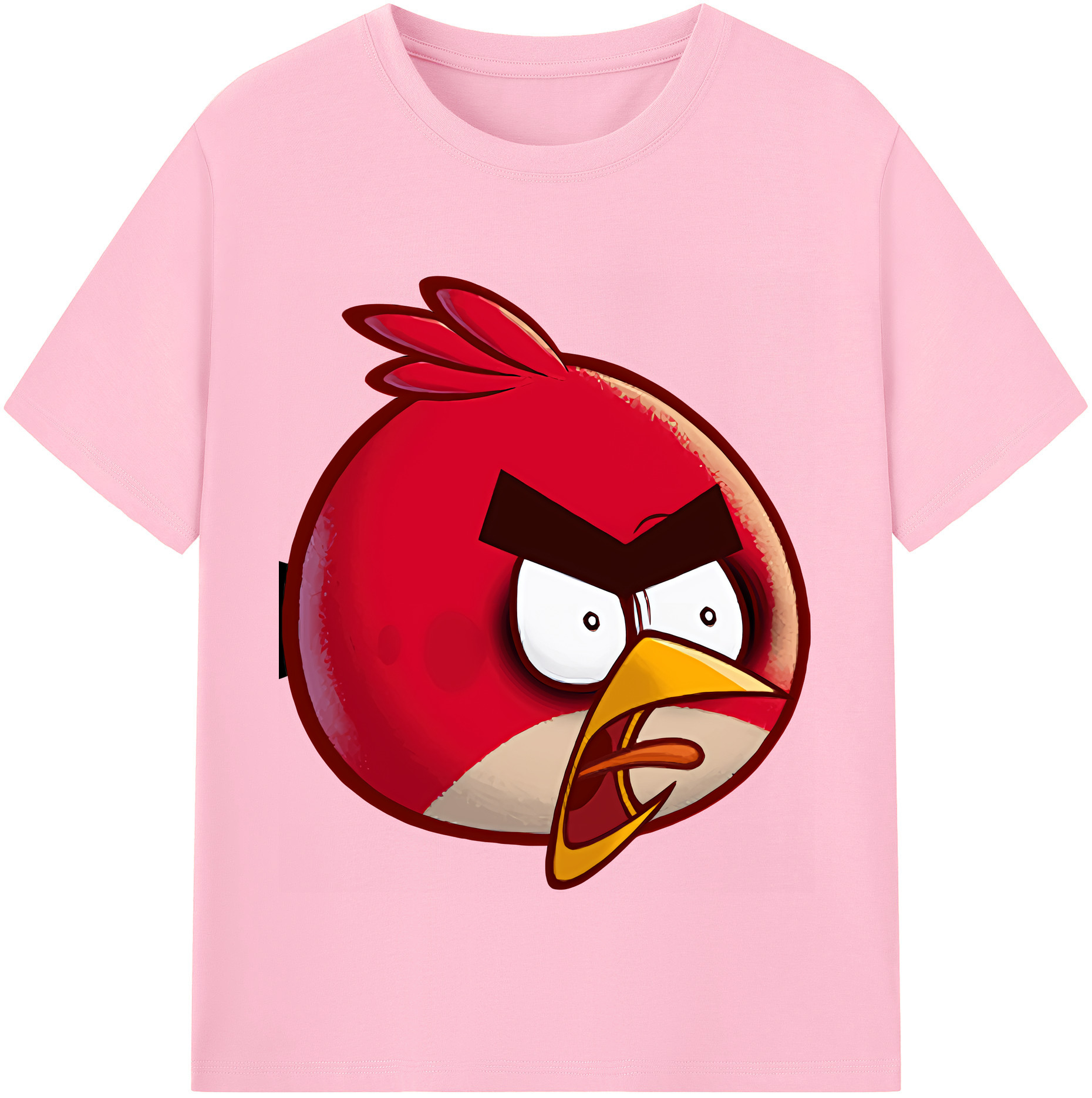 （画像用） Angry Birds アングリーバード 綿100％半袖Tシャツ（フロントプリント）