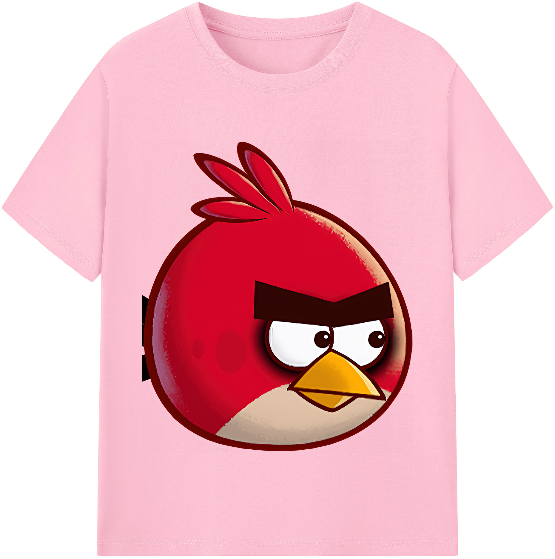 （画像用） Angry Birds アングリーバード 綿100％半袖Tシャツ（フロントプリント）