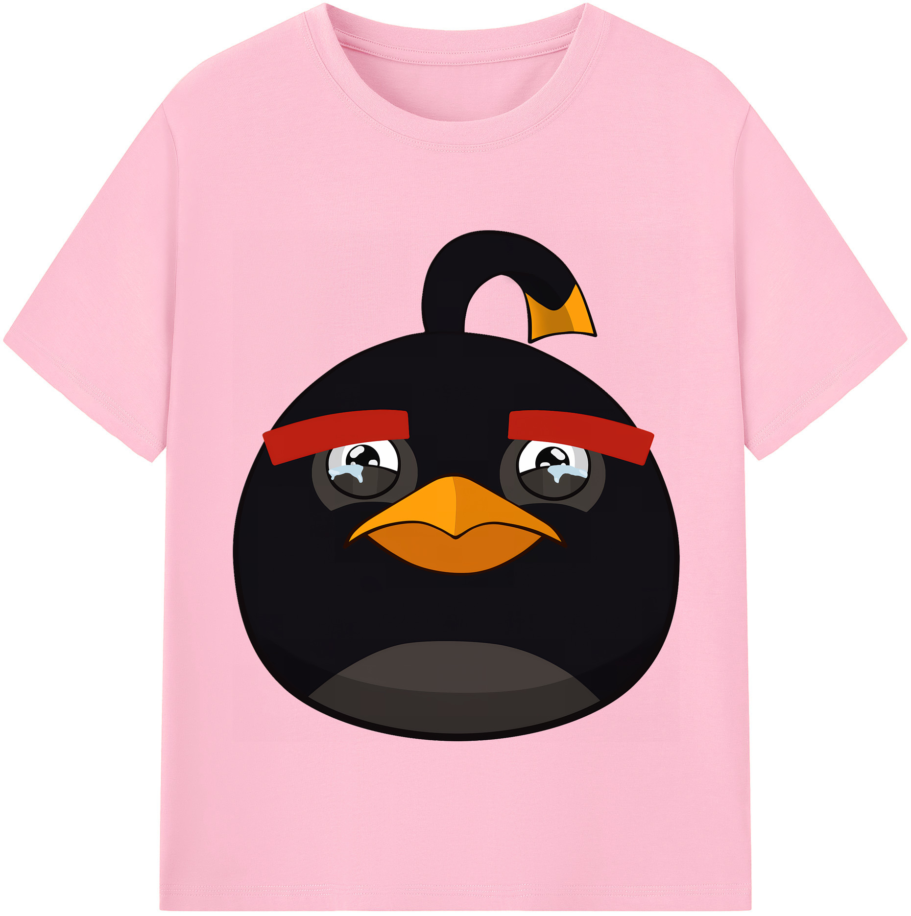（画像用） Angry Birds アングリーバード 綿100％半袖Tシャツ（フロントプリント）