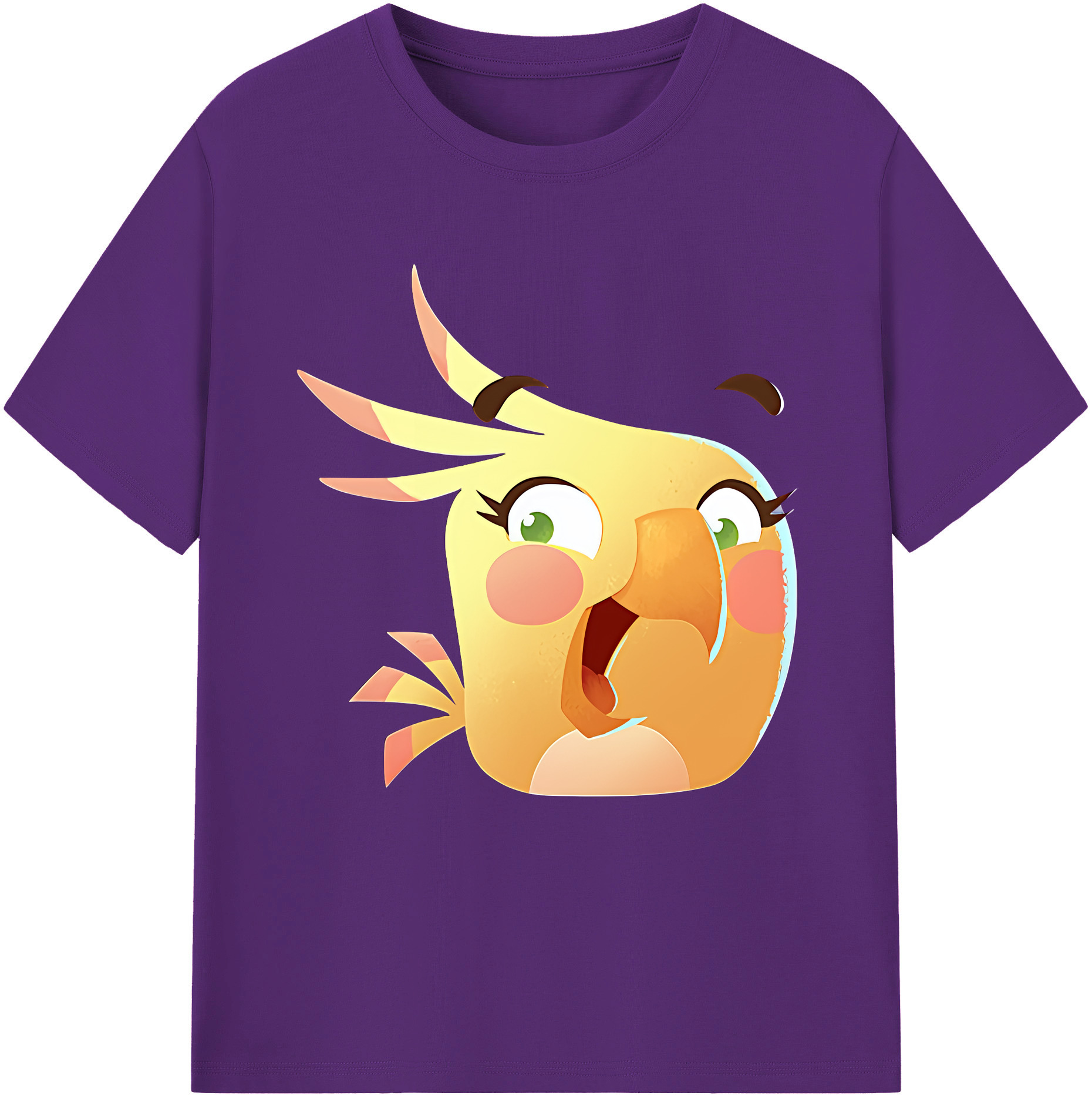 （画像用） Angry Birds アングリーバード 綿100％半袖Tシャツ（フロントプリント）